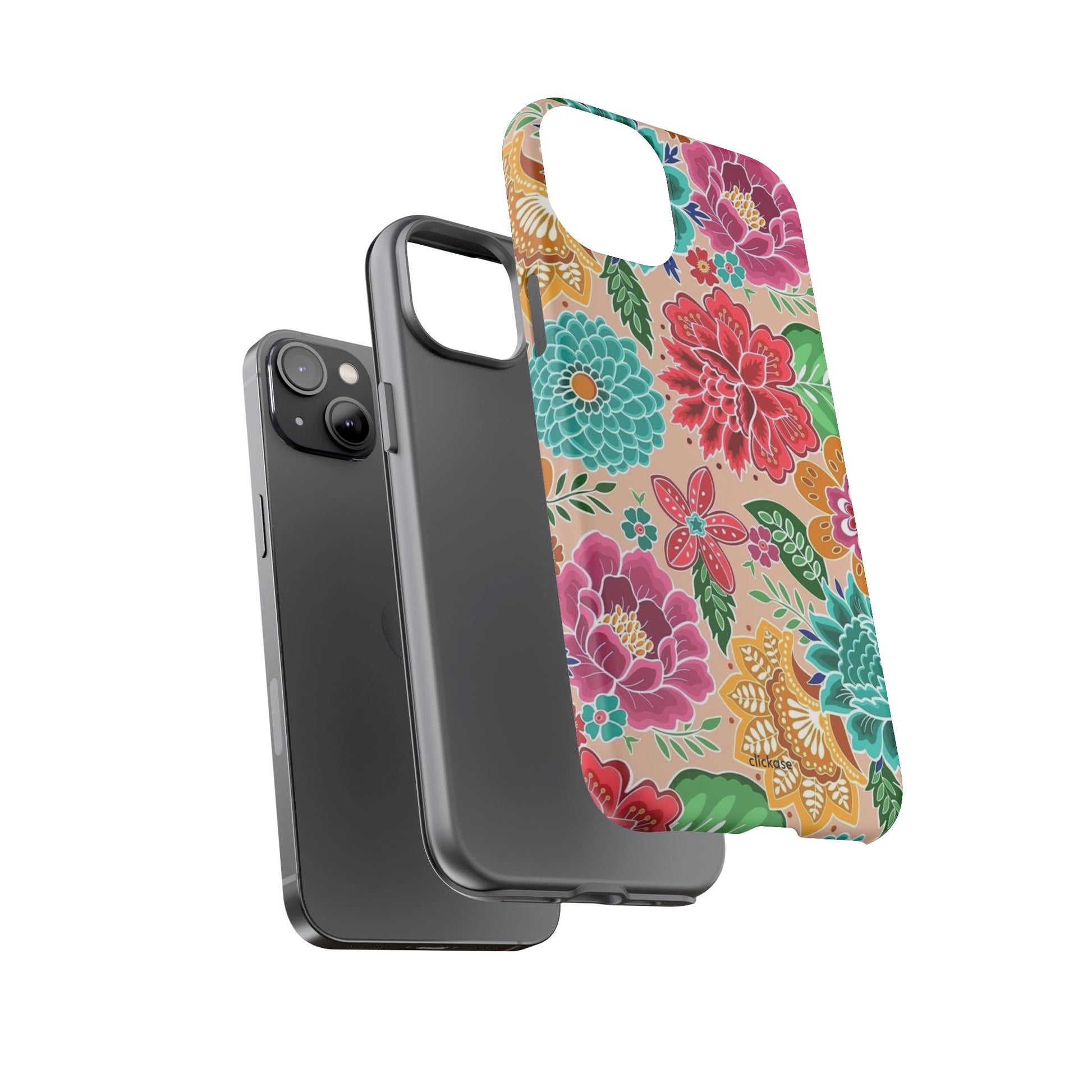 Cute Floral Design Tough Phone Case by