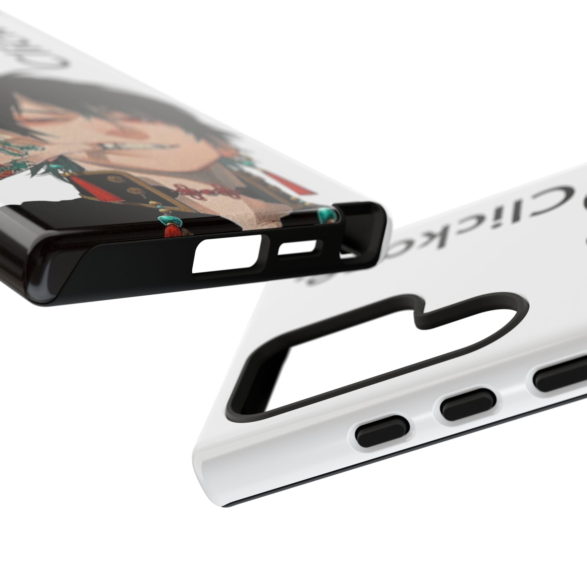 Edgy Anime Rebel Character - Tough Phone Case by