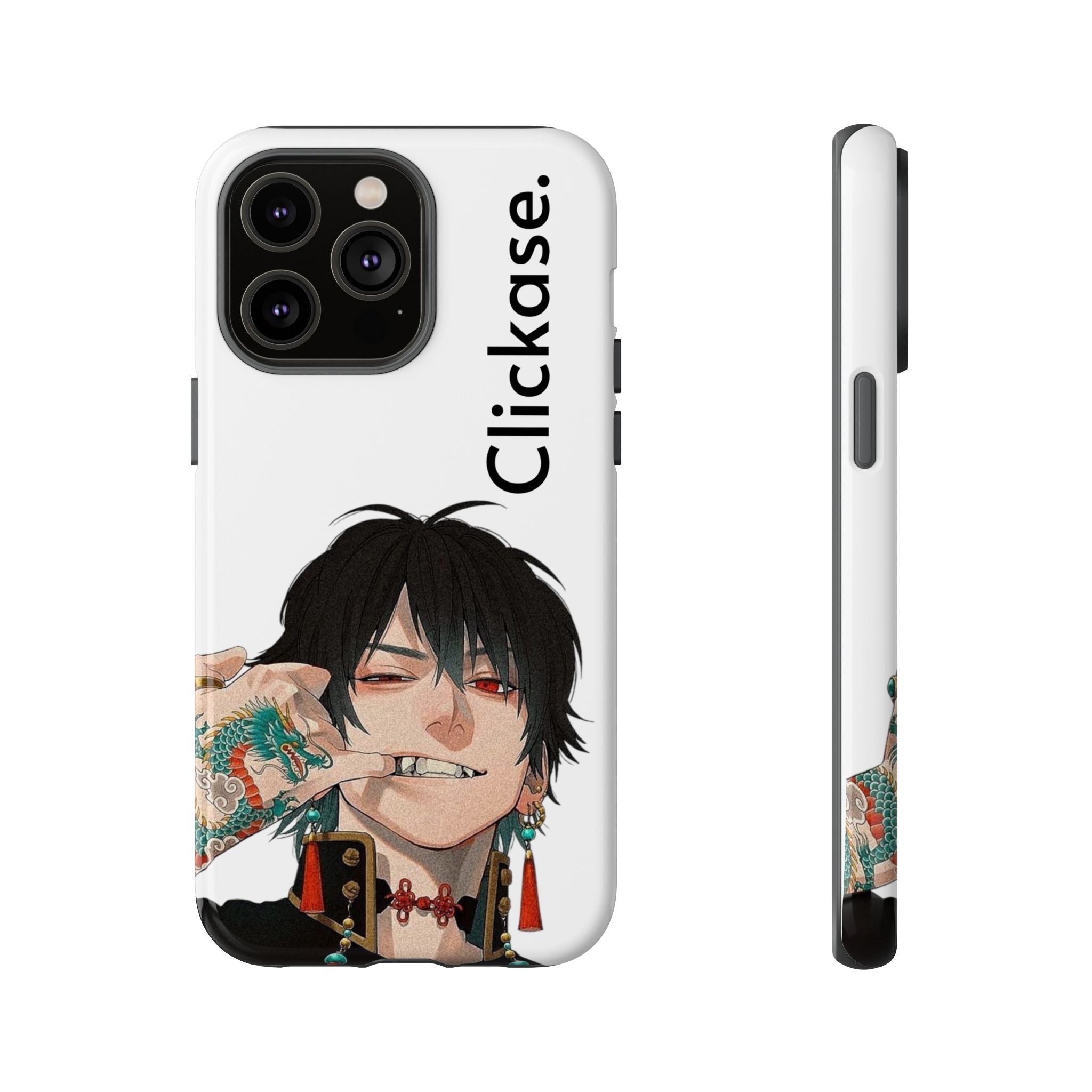 Edgy Anime Rebel Character - Tough Phone Case by