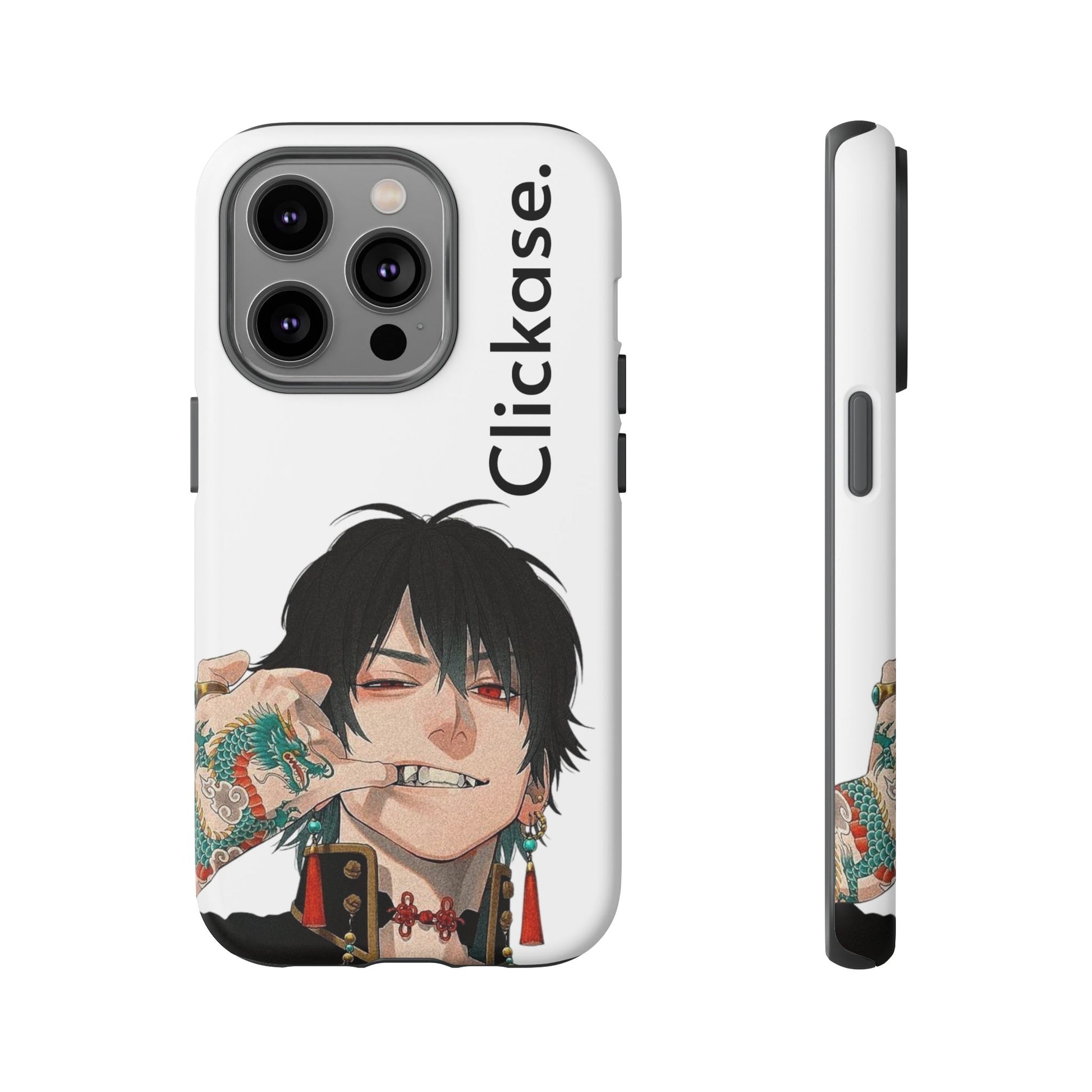 Edgy Anime Rebel Character - Tough Phone Case by