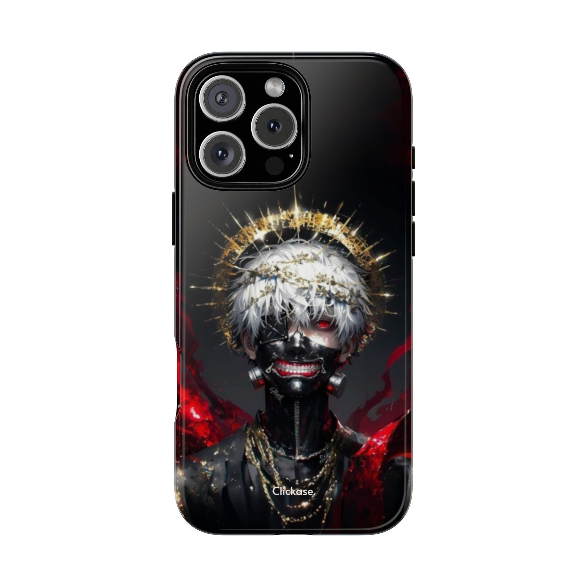 Ken Kaneki Anime Touch Phone Case with 3D wrap and shock-absorbing silicone liner