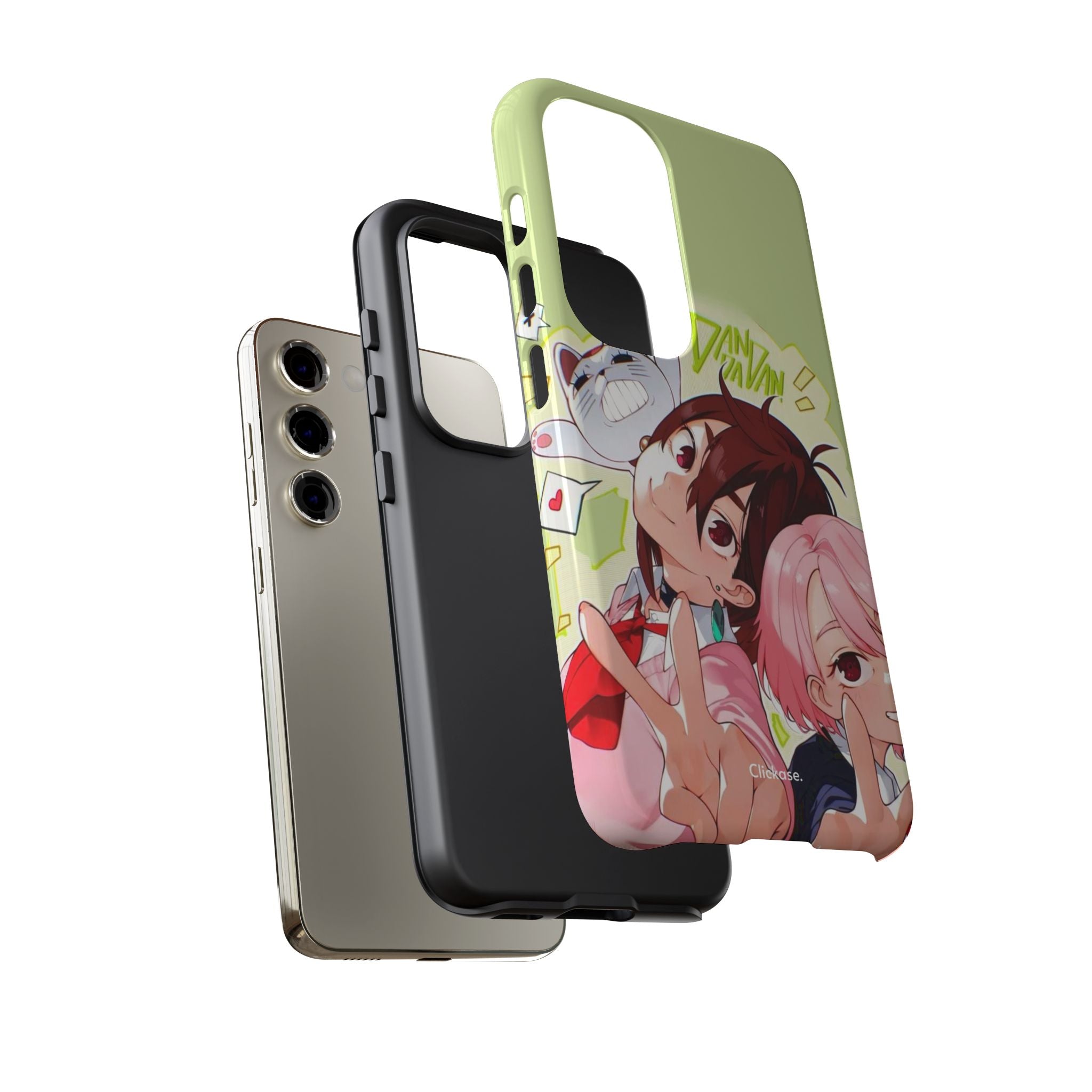 Momo & Aira - Dan Da Dan Tough Phone CasePhone CaseClickase®Momo & Aira