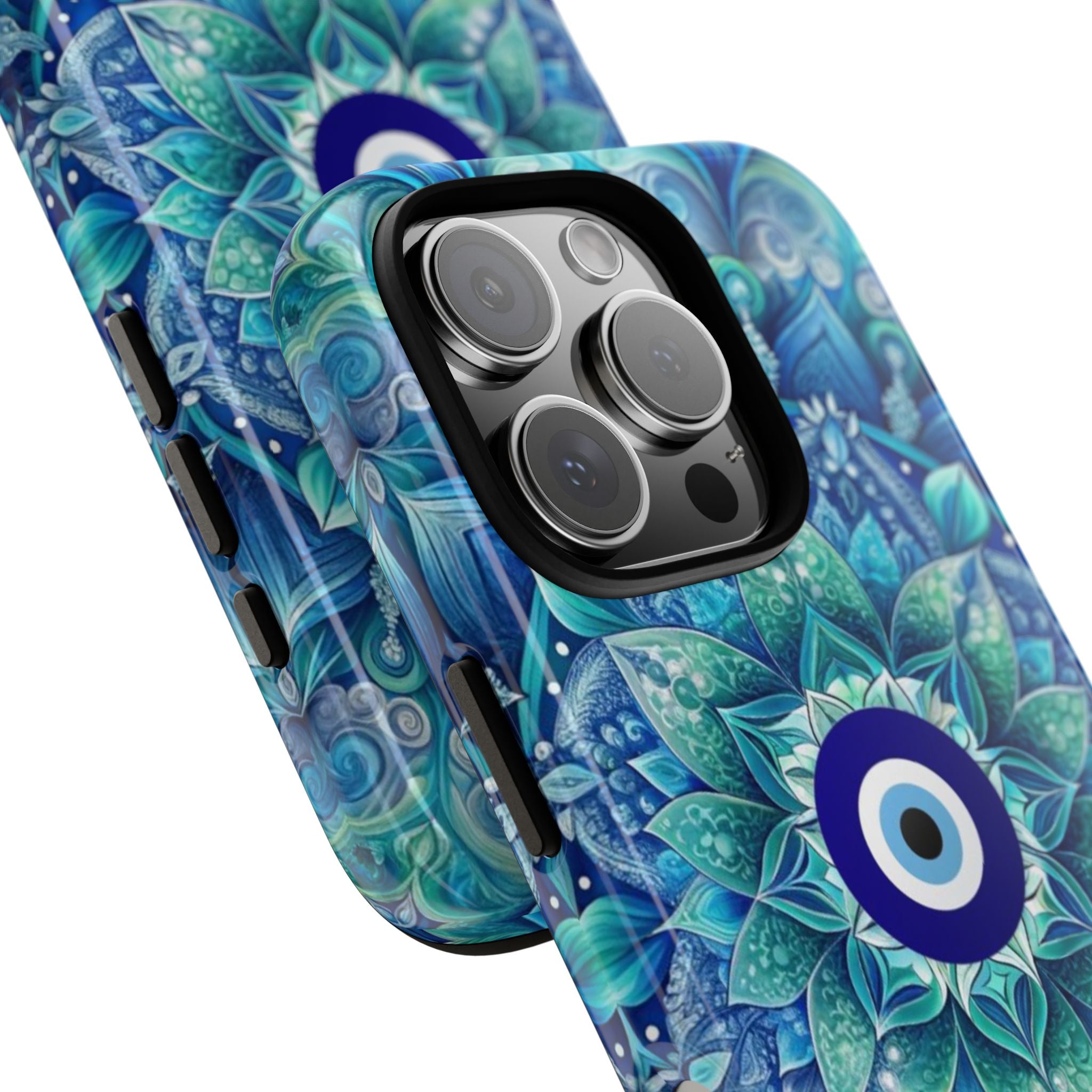 Mandala Design Blue Eye Pattern Tough Phone Case by