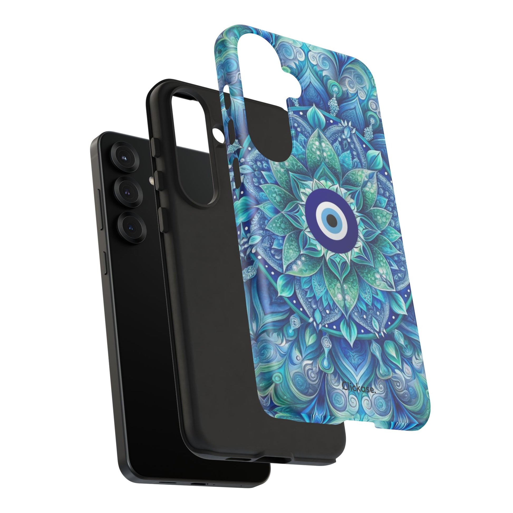 Mandala Design Blue Eye Pattern Tough Phone Case by
