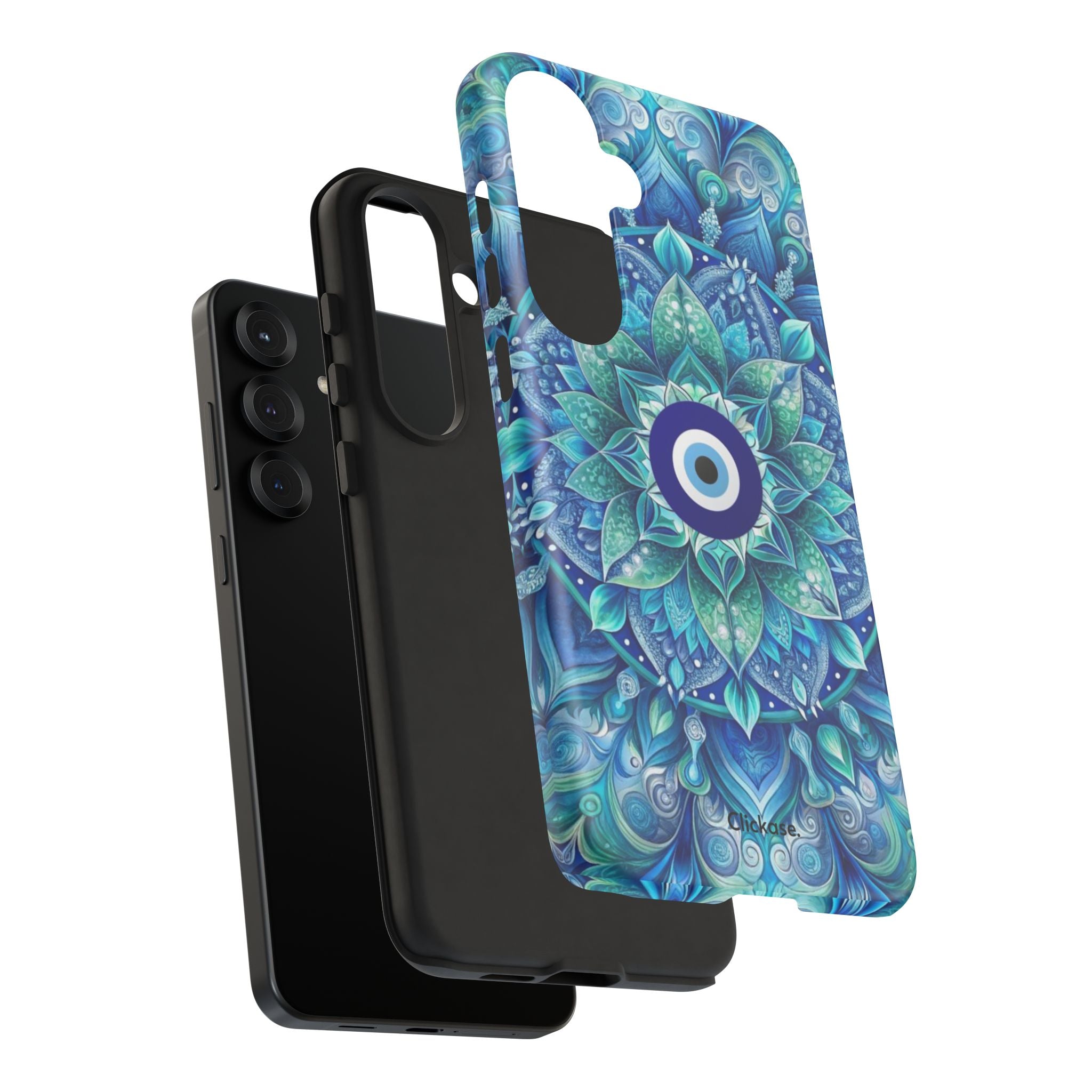 Mandala Design Blue Eye Pattern Tough Phone Case by