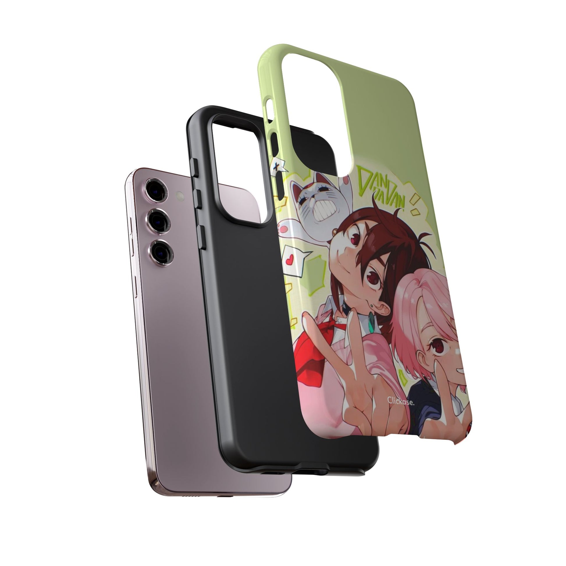 Momo & Aira - Dan Da Dan Tough Phone CasePhone CaseClickase®Momo & Aira
