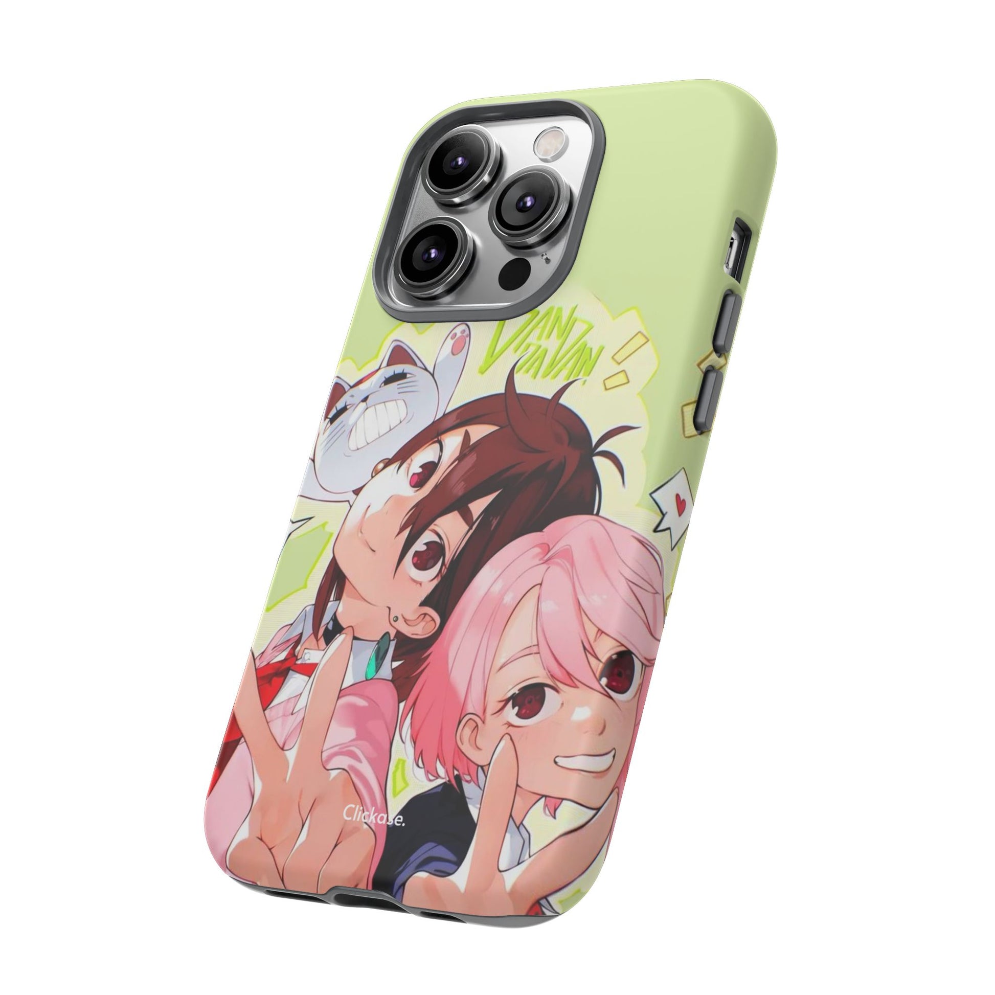 Momo & Aira - Dan Da Dan Tough Phone CasePhone CaseClickase®Momo & Aira