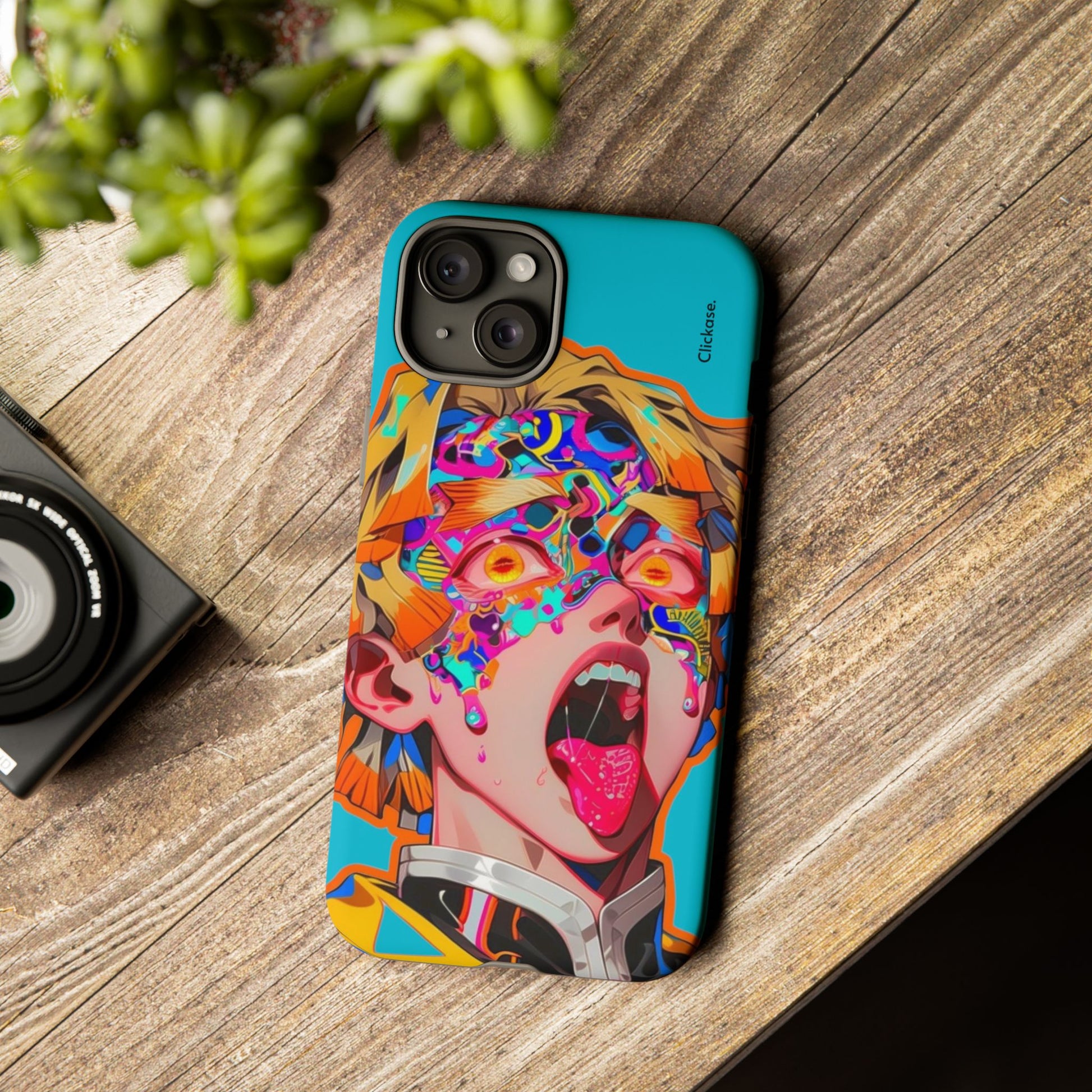 Zenitsu Agatsuma – Neon Thunder Pop Art Tough Phone Case by