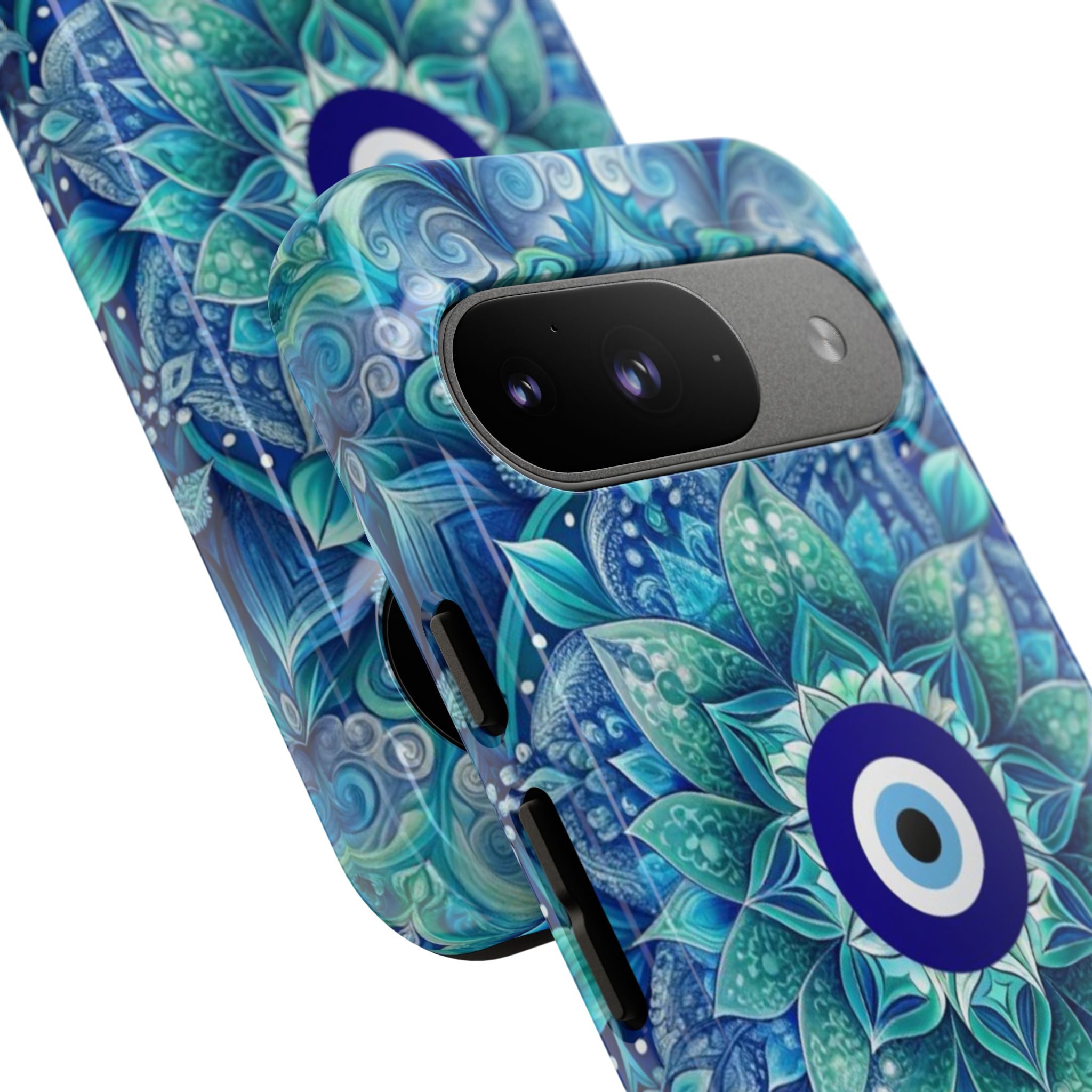 Mandala Design Blue Eye Pattern Tough Phone Case by