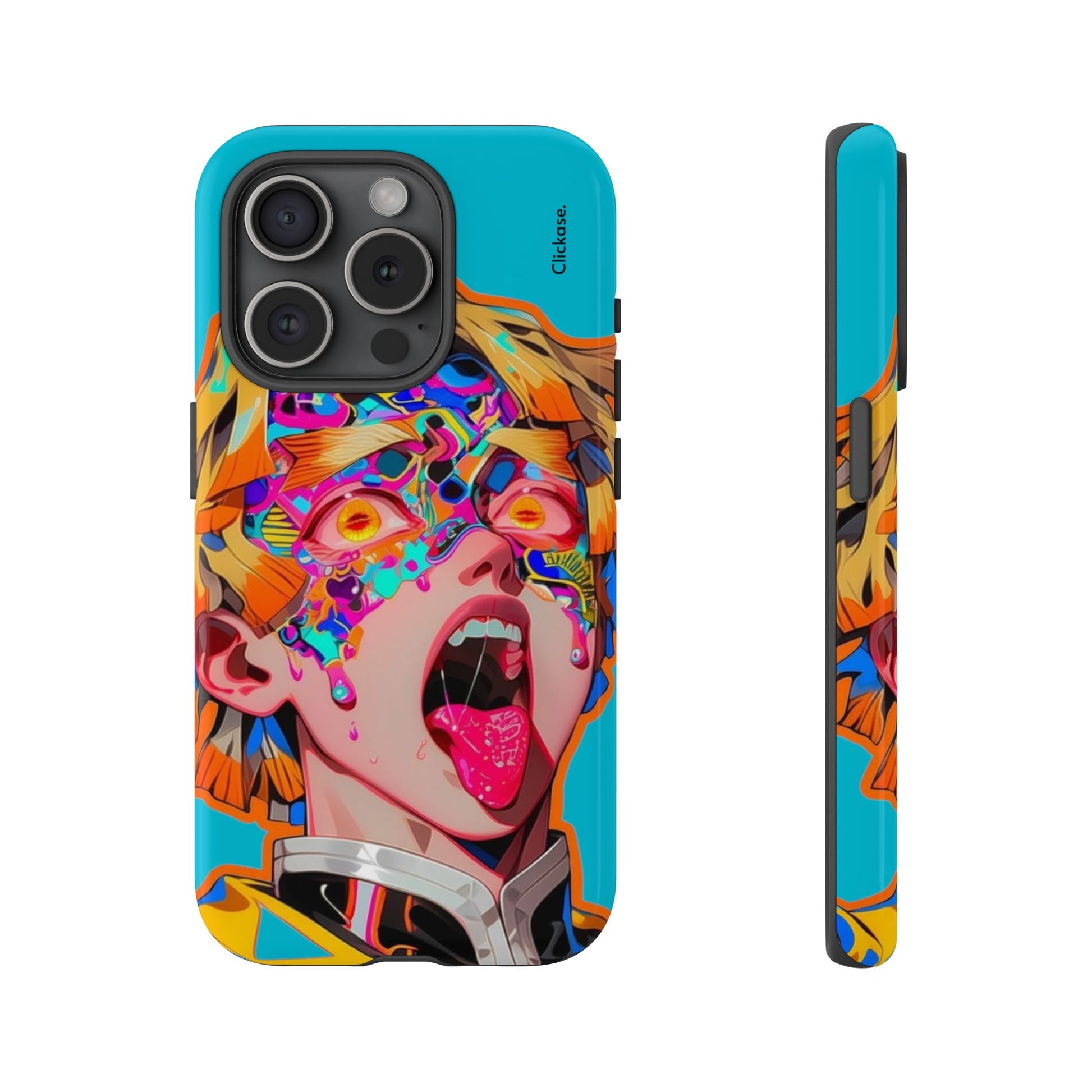 Zenitsu Agatsuma – Neon Thunder Pop Art Tough Phone Case by