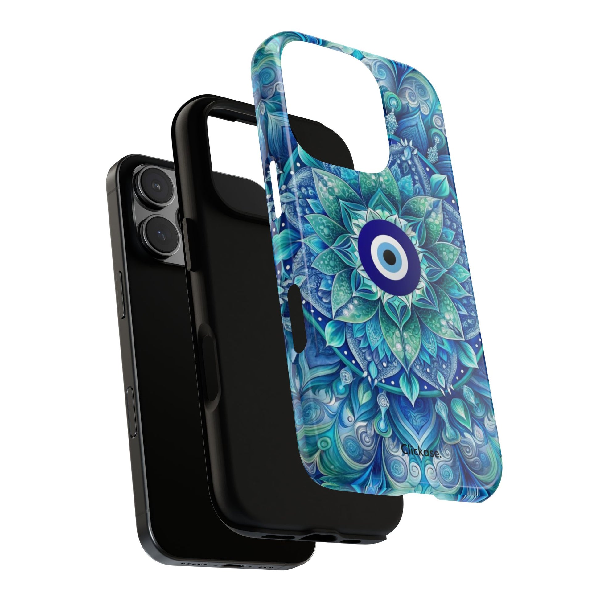 Mandala Design Blue Eye Pattern Tough Phone Case by