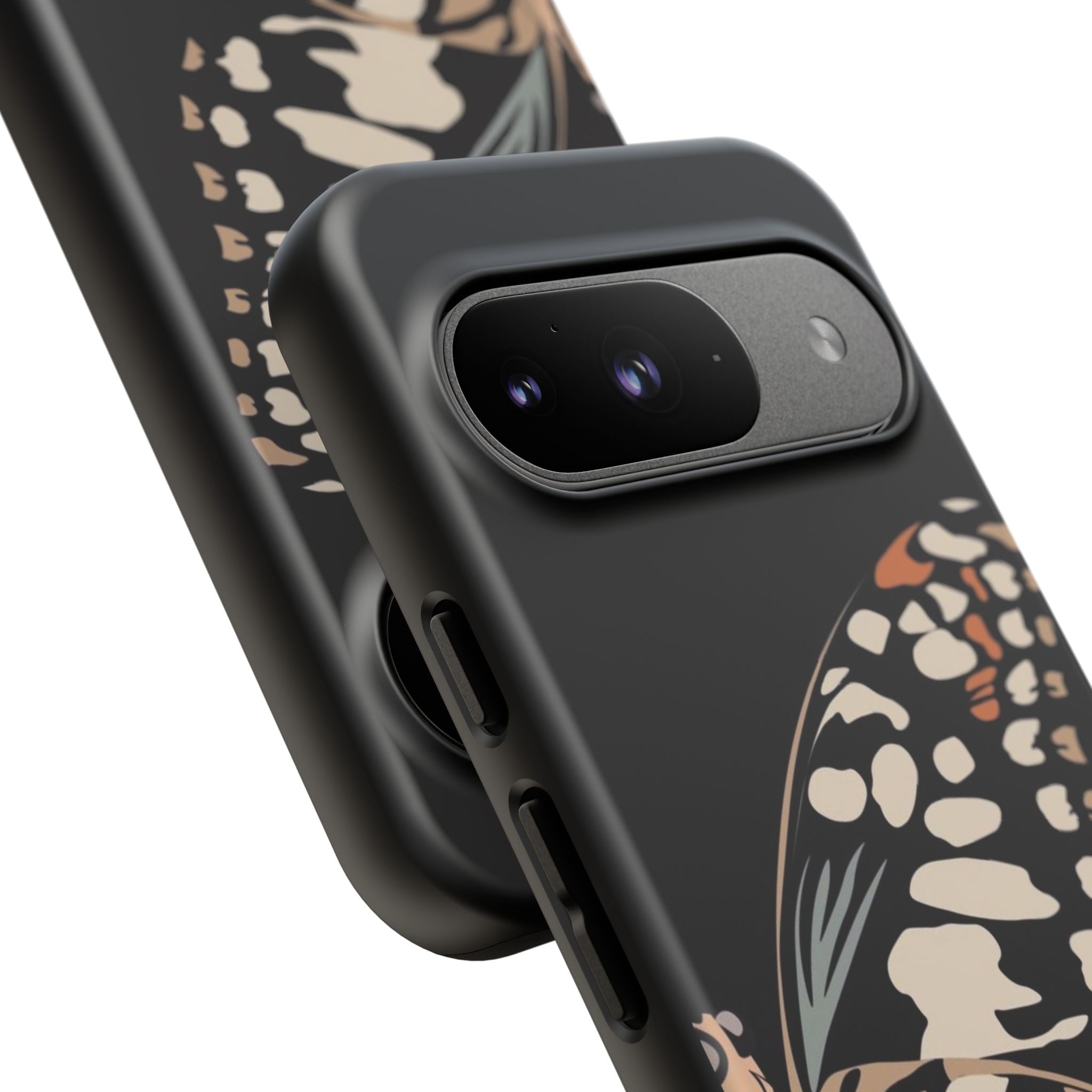 Butterfly Black Tough Phone Case by