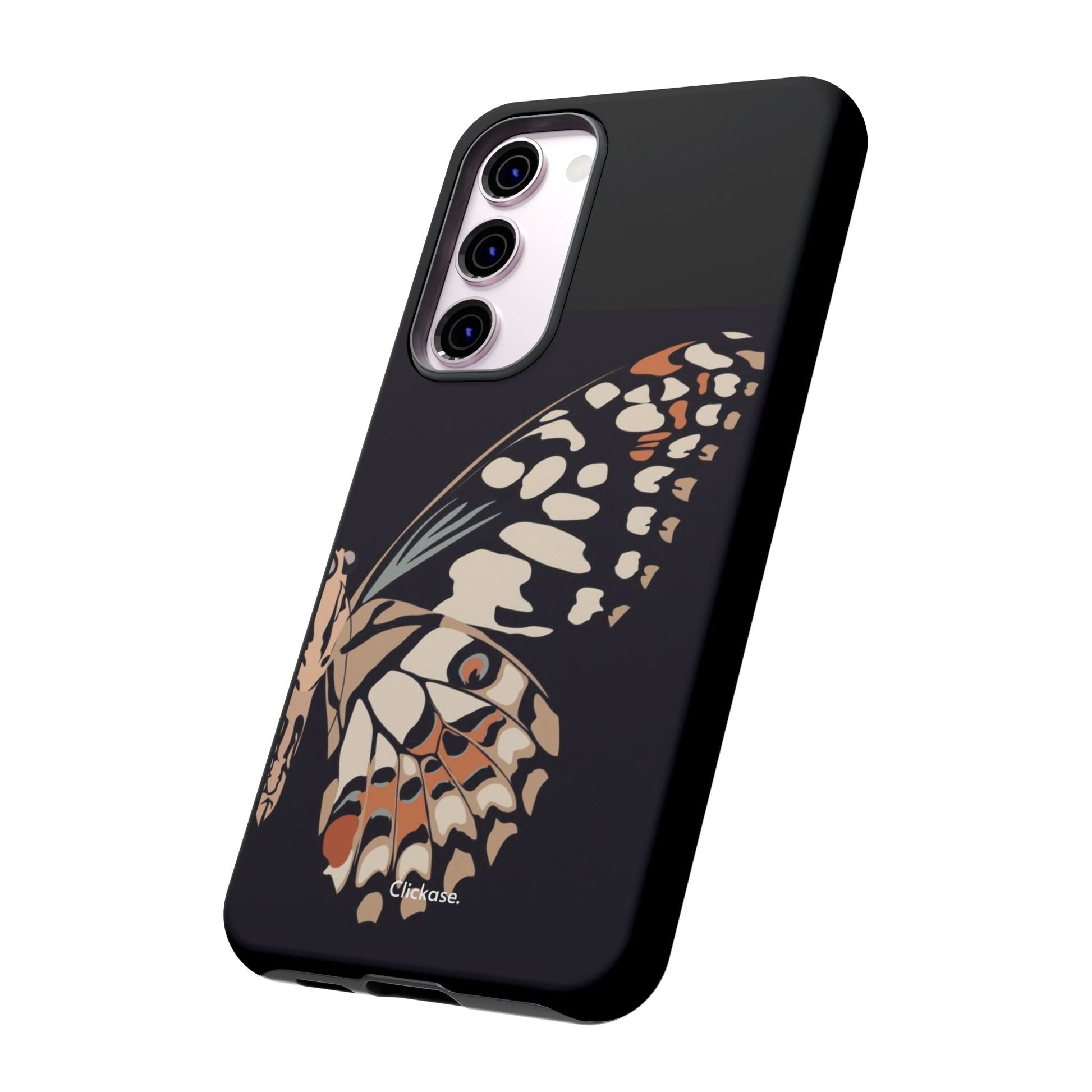 Butterfly Black Tough Phone Case by