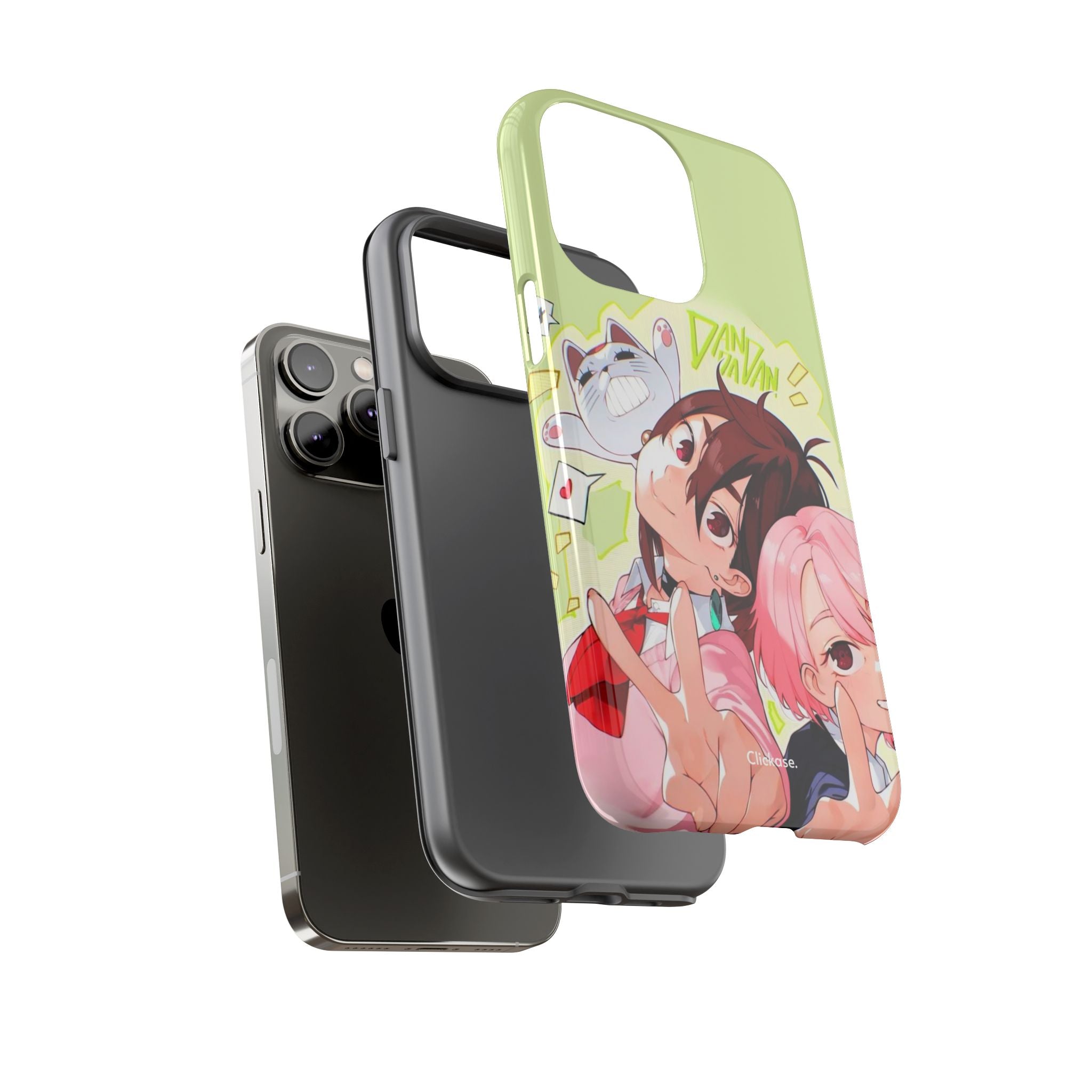 Momo & Aira - Dan Da Dan Tough Phone CasePhone CaseClickase®Momo & Aira