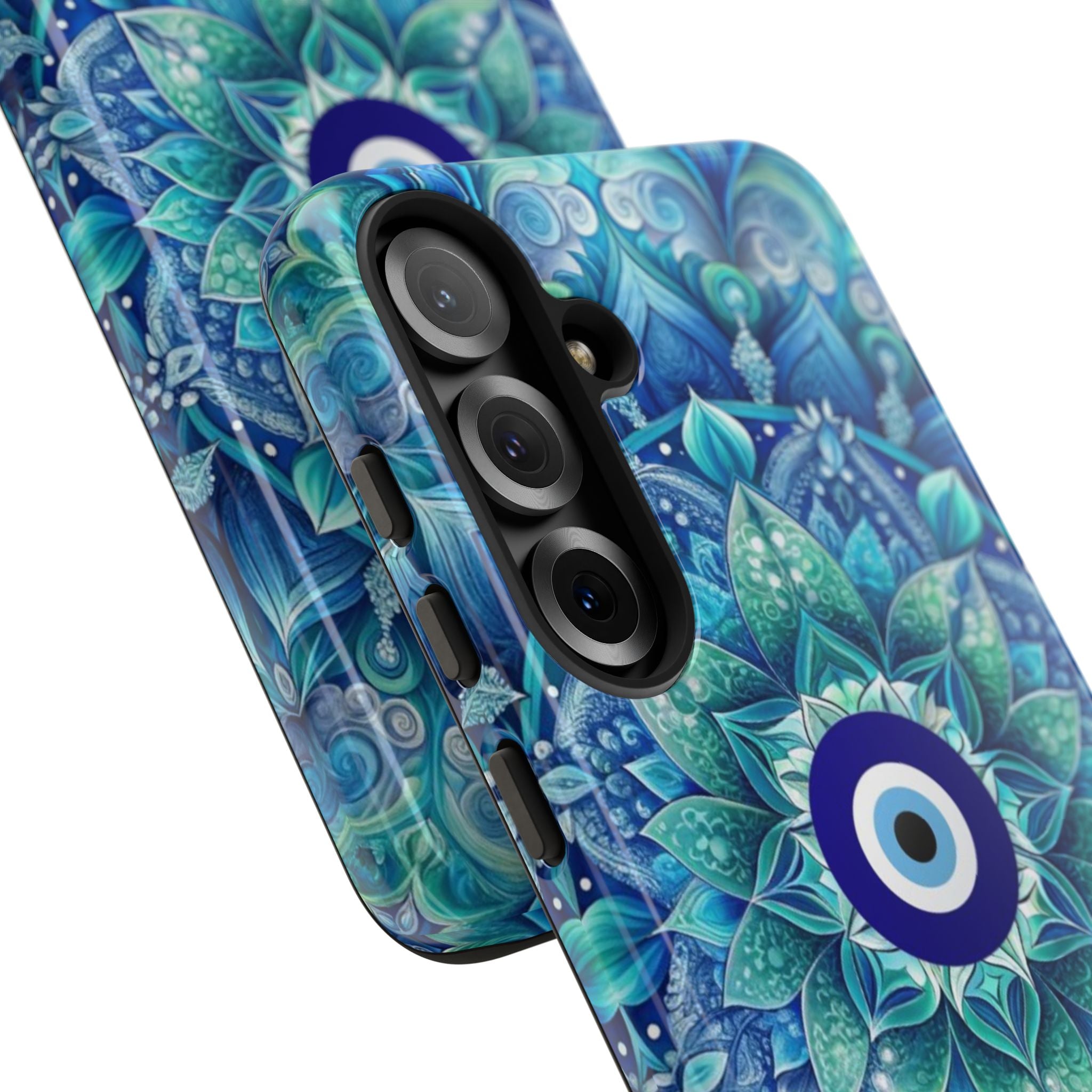 Mandala Design Blue Eye Pattern Tough Phone Case by