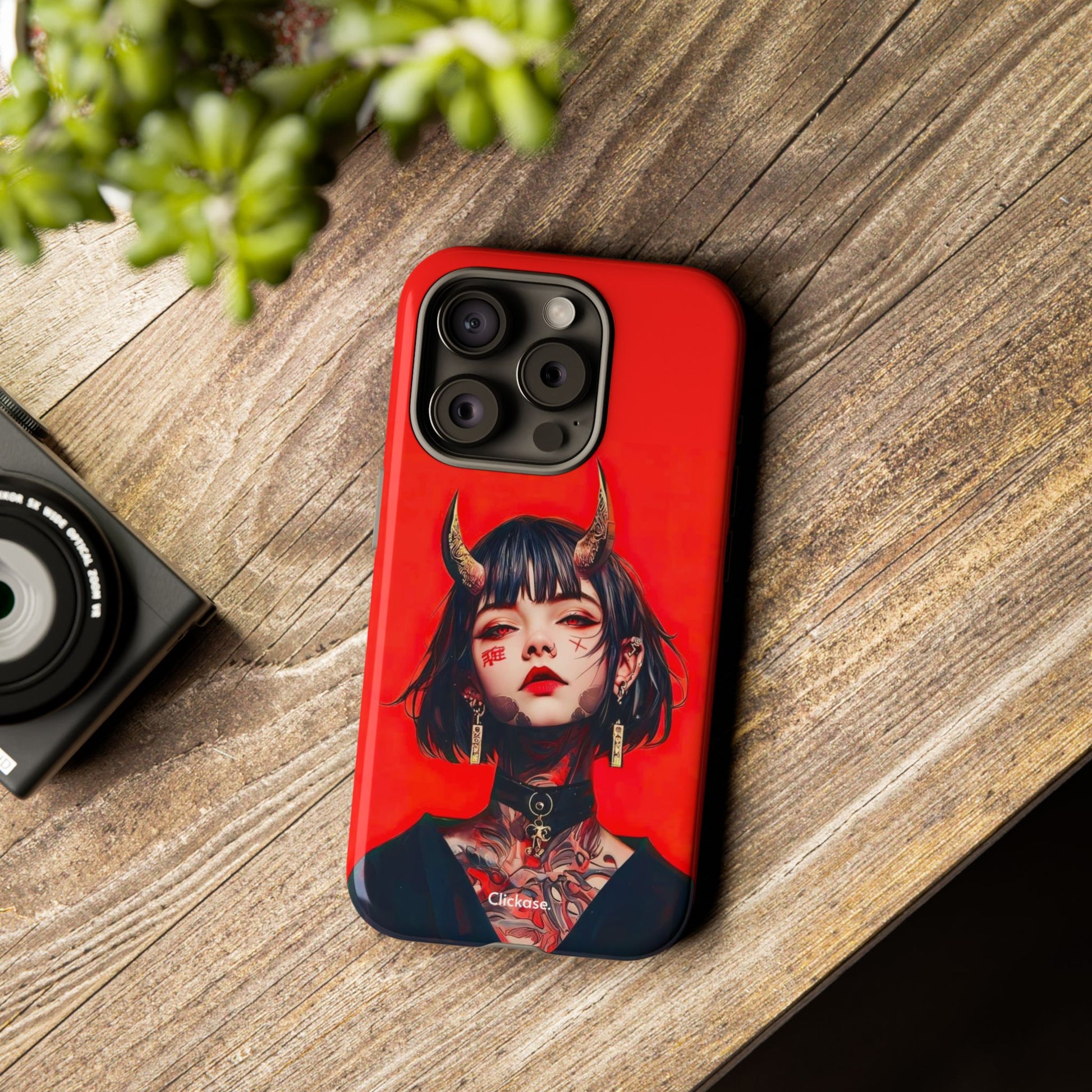 Stylish Phone Case with Edgy Design, Unique Phone Cover, Gothic Aesthetic Accessories, Trendy Cell Phone Case, Perfect Gift for Teens by