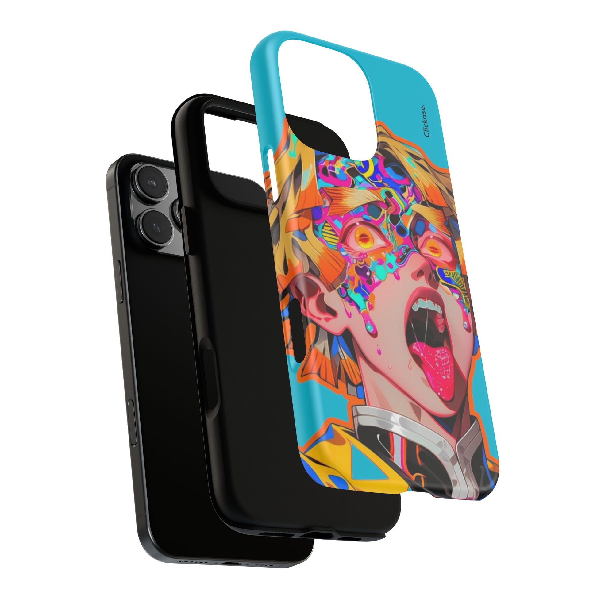 Zenitsu Agatsuma – Neon Thunder Pop Art Tough Phone Case by