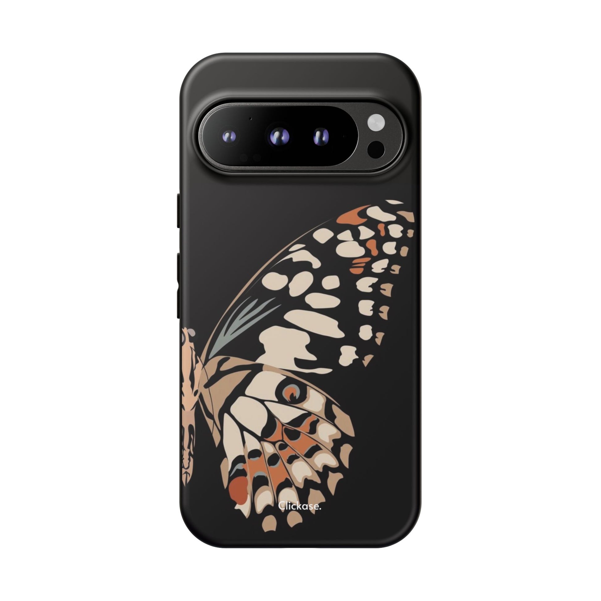 Butterfly Black Tough Phone Case by