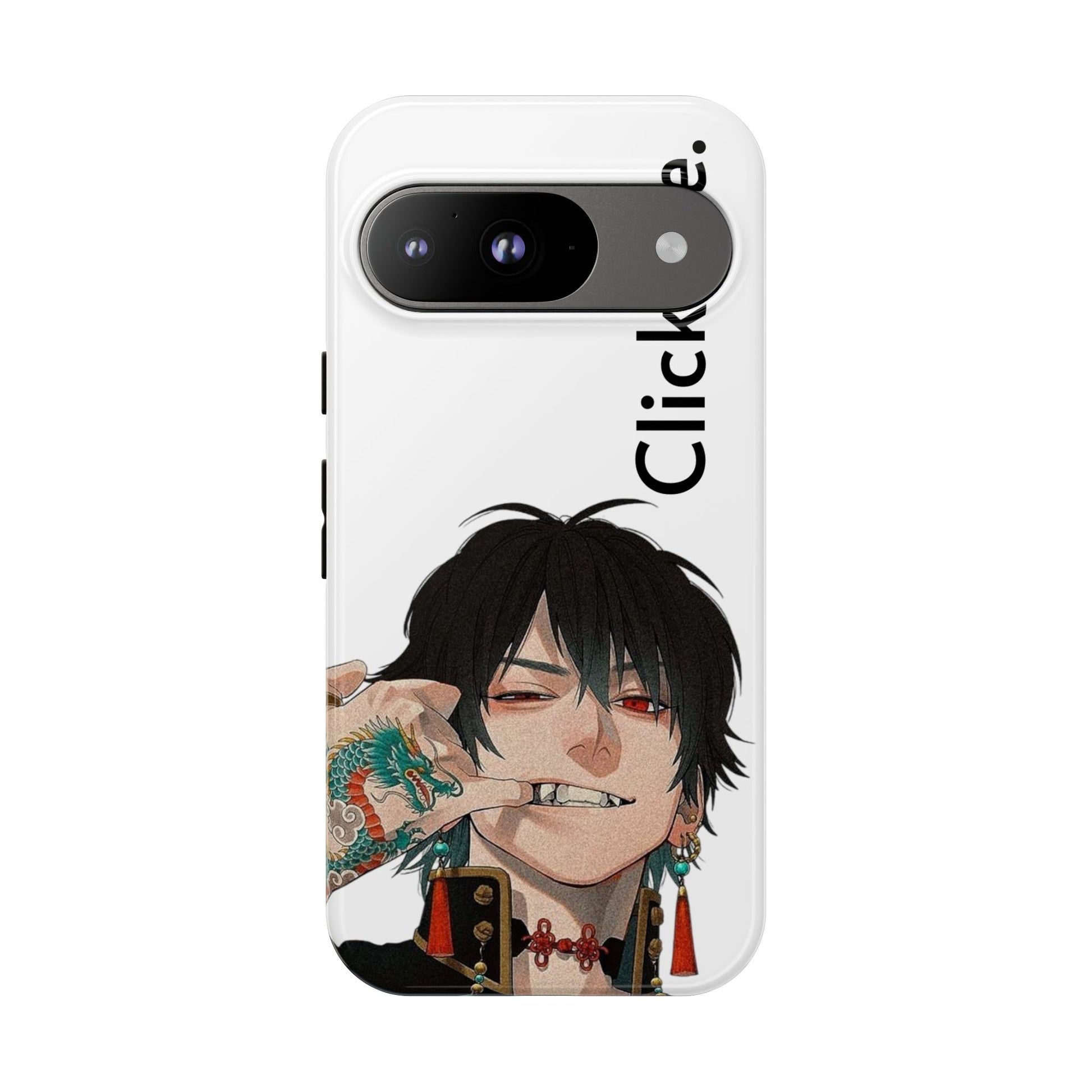 Edgy Anime Rebel Character - Tough Phone Case by
