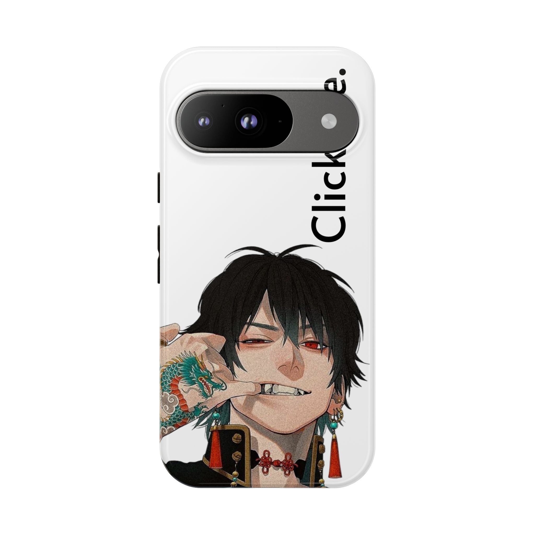 Edgy Anime Rebel Character - Tough Phone Case by