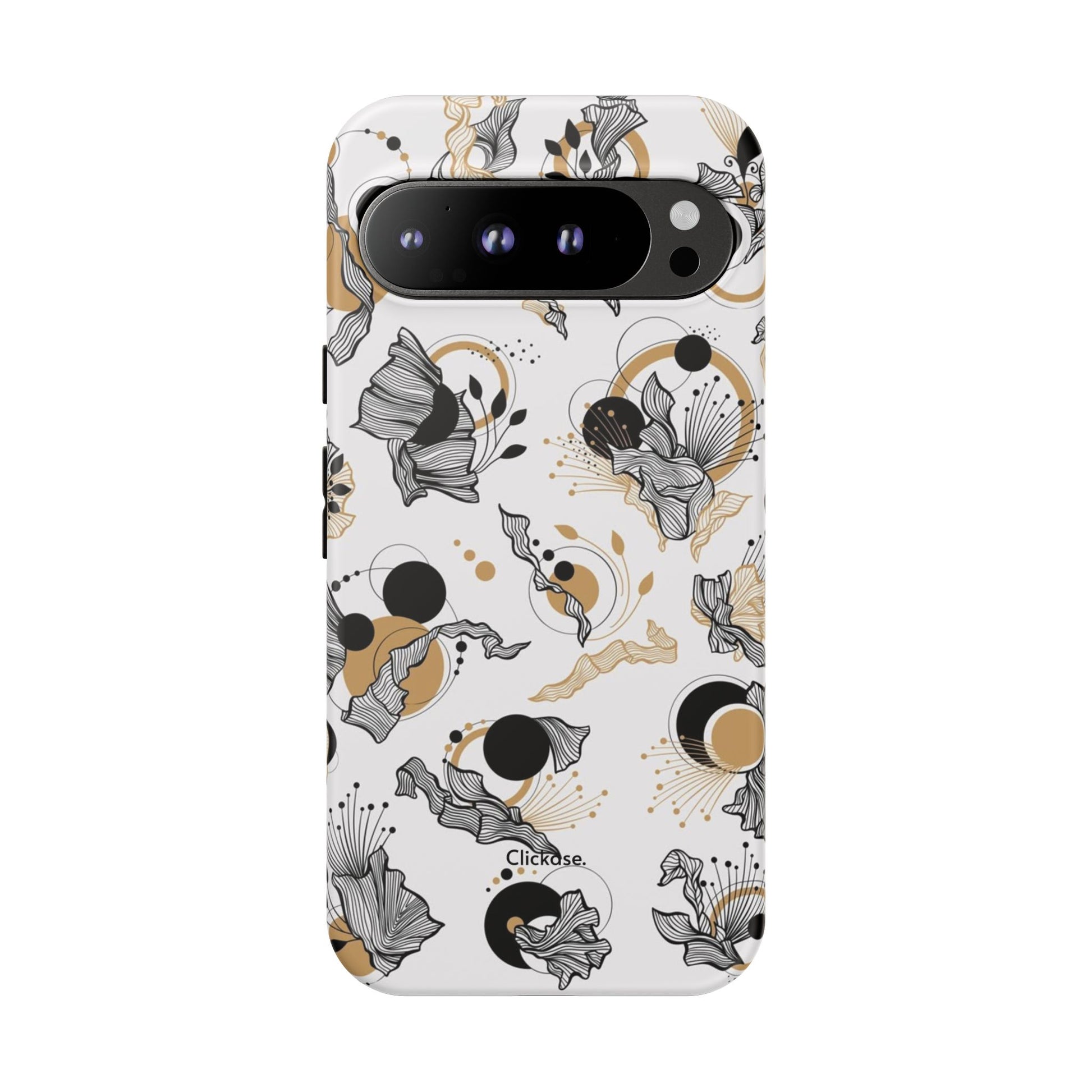 Abstract Floral Design Tough Phone Cases by