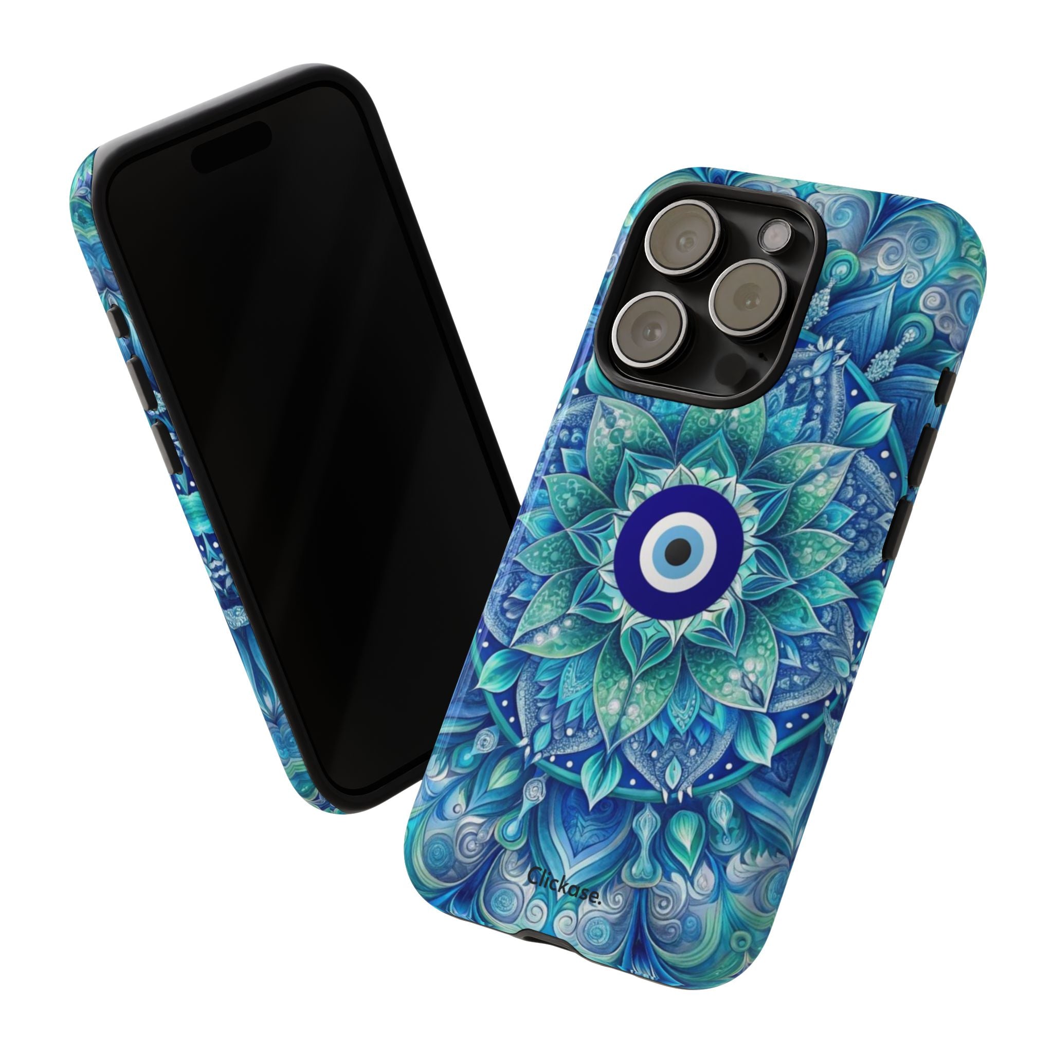 Mandala Design Blue Eye Pattern Tough Phone Case by