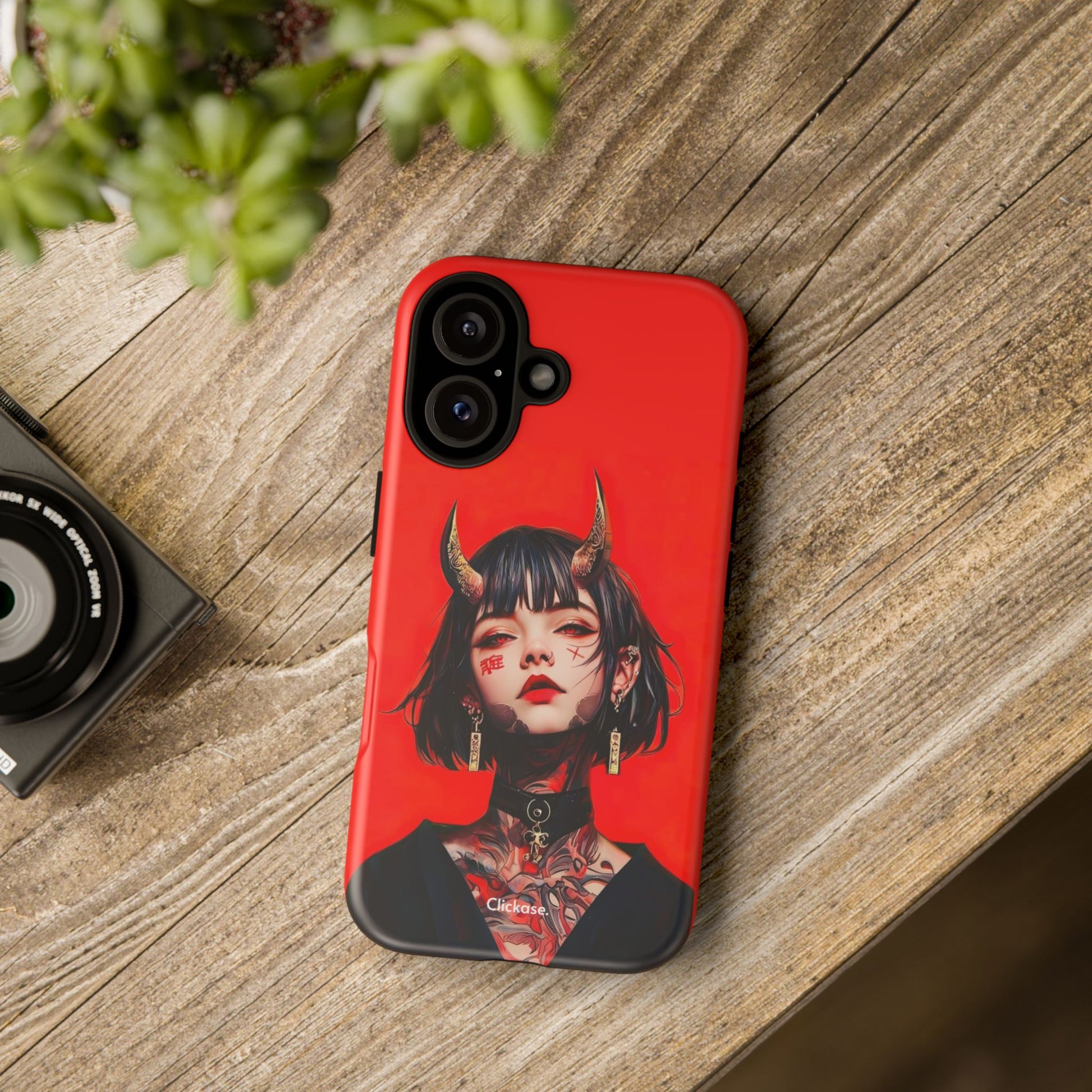 Stylish Phone Case with Edgy Design, Unique Phone Cover, Gothic Aesthetic Accessories, Trendy Cell Phone Case, Perfect Gift for Teens by
