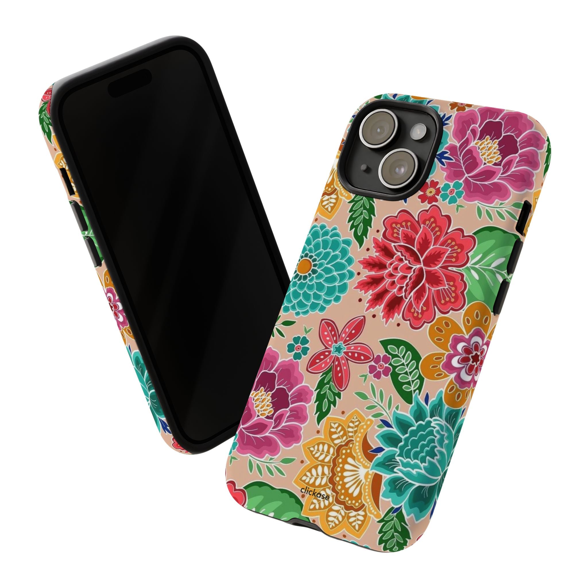 Cute Floral Design Tough Phone Case by