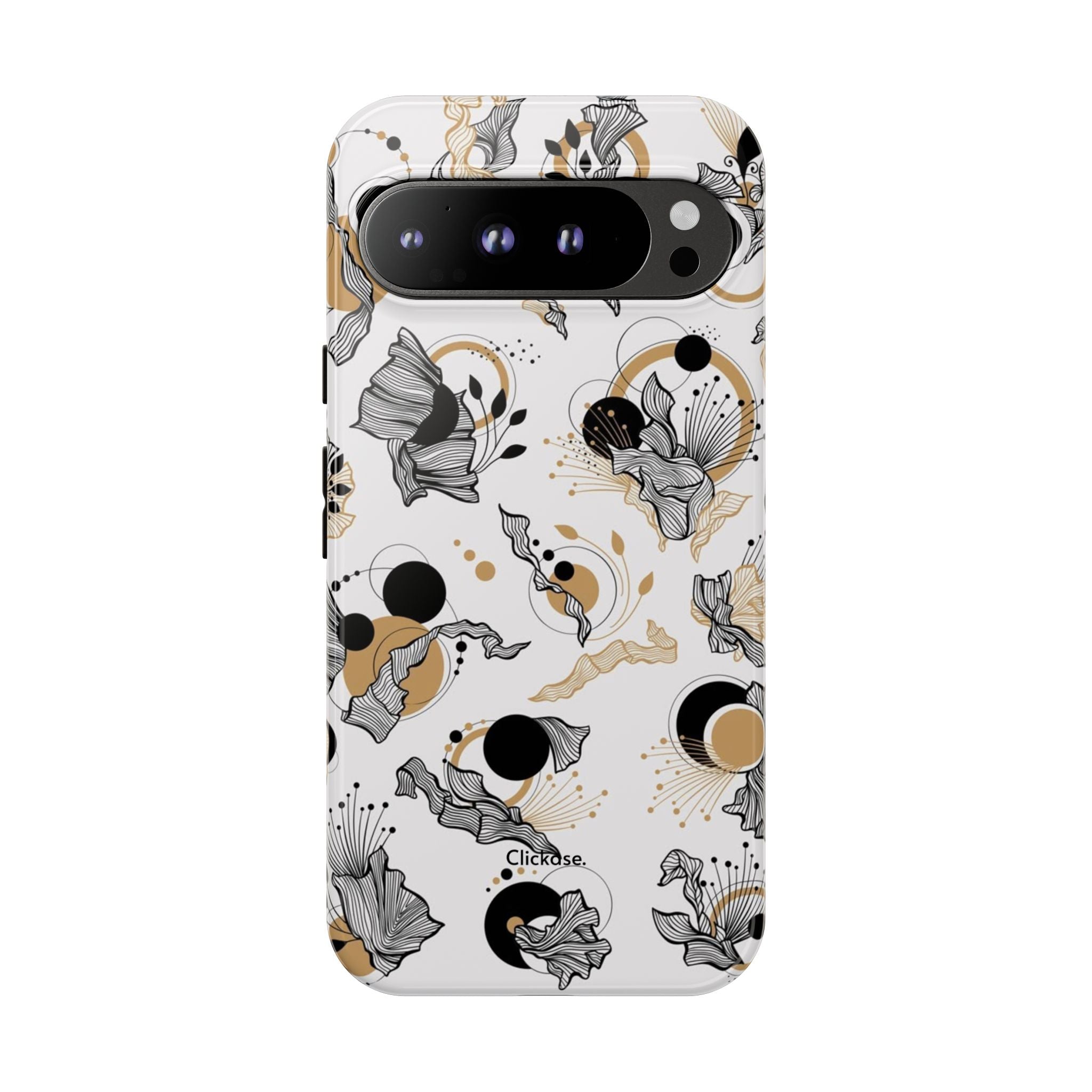 Abstract Floral Design Tough Phone Cases by