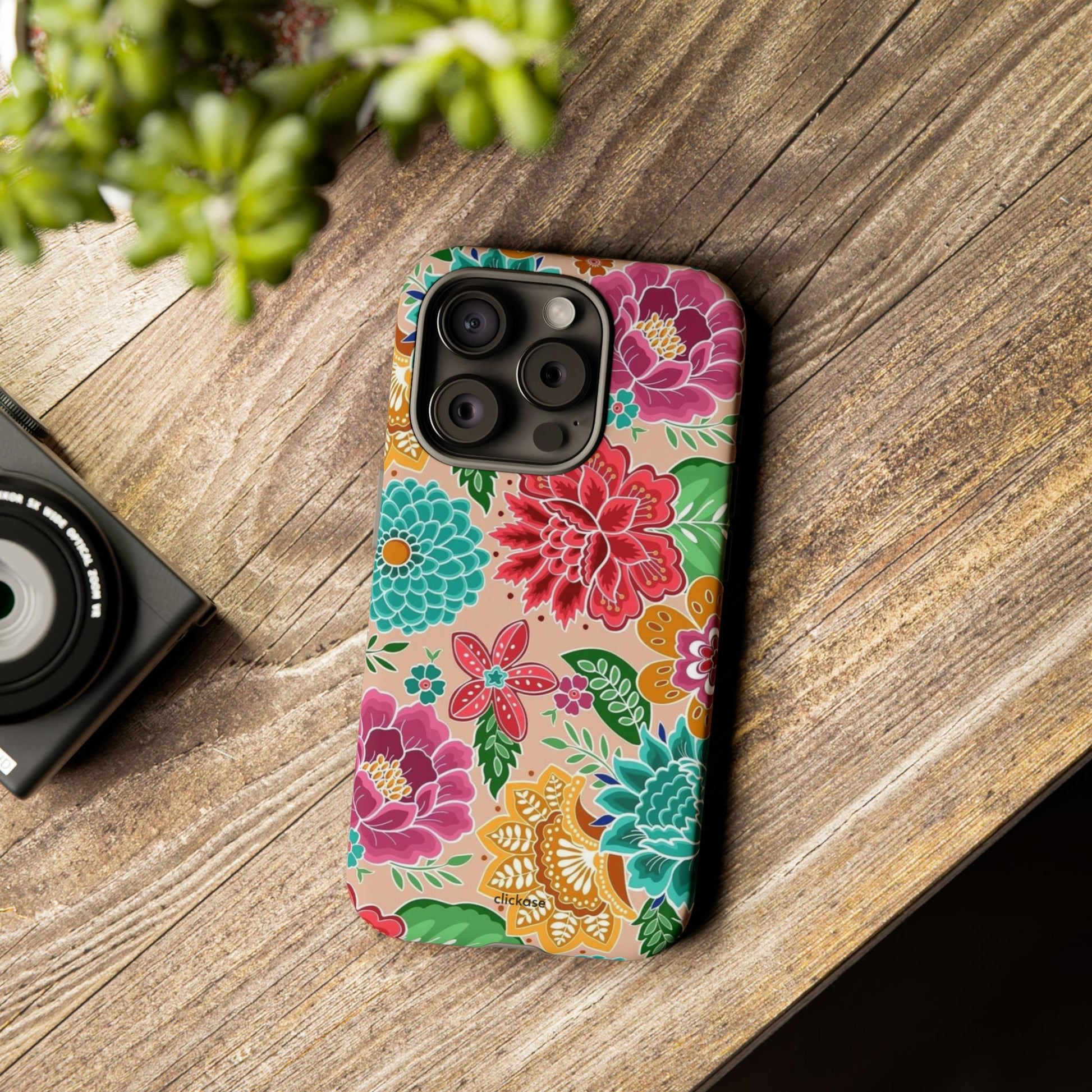 Cute Floral Design Tough Phone Case by