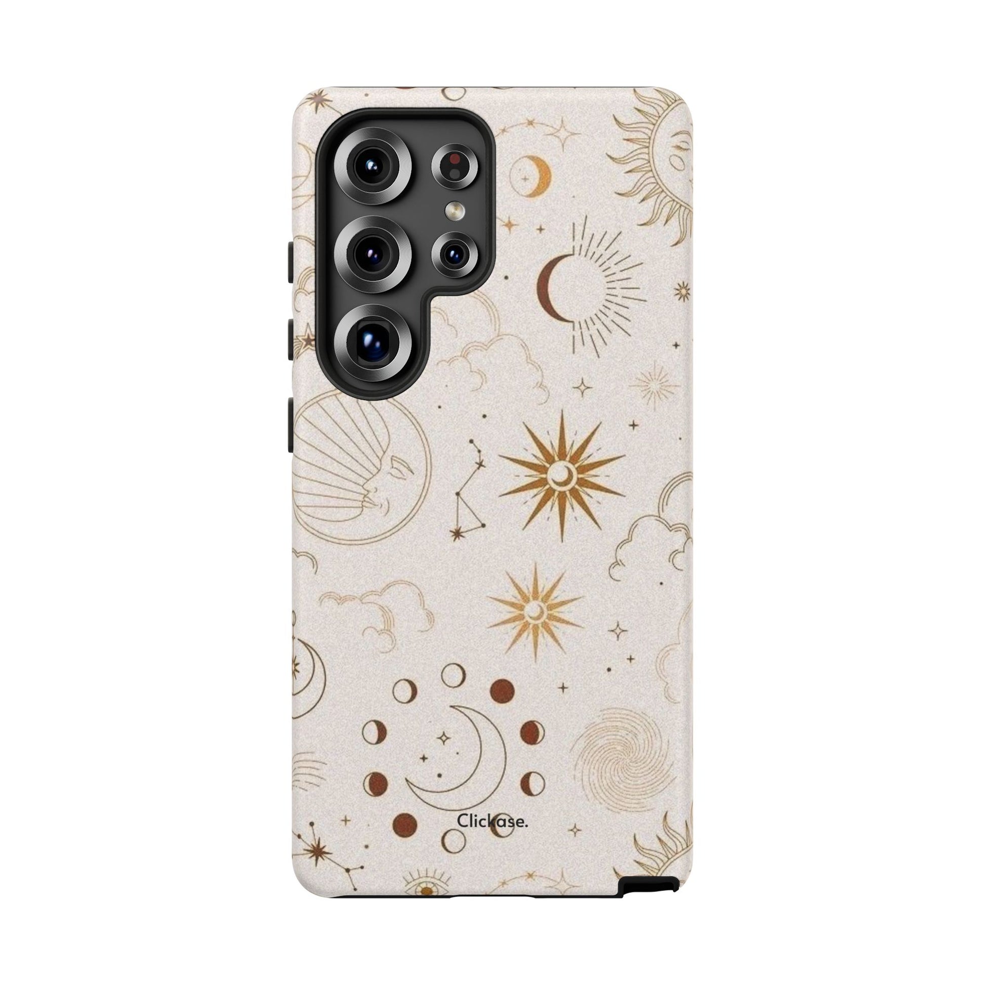 Astrology Celestial Moon and Star Pattern Tough Phone Case by