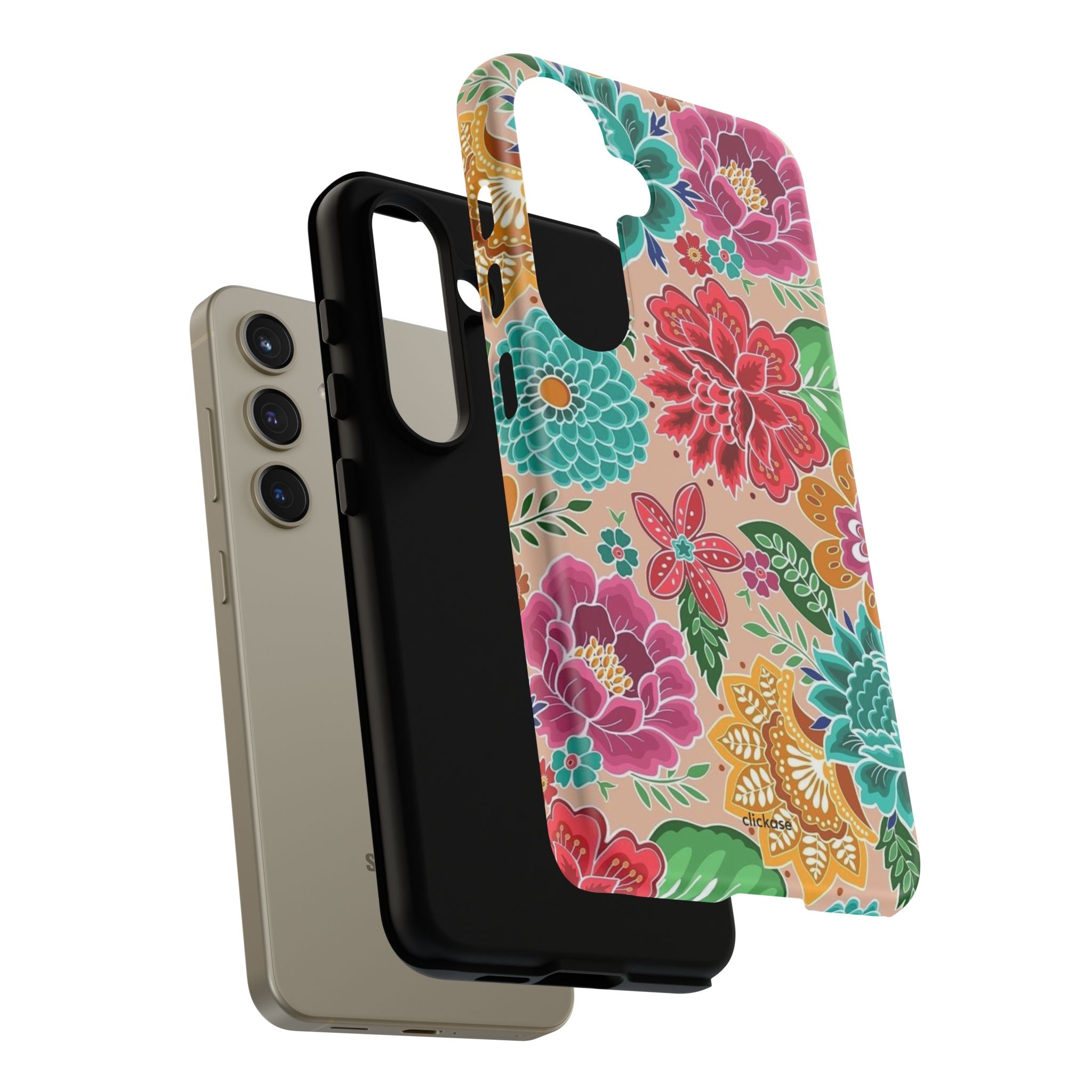 Cute Floral Design Tough Phone Case by