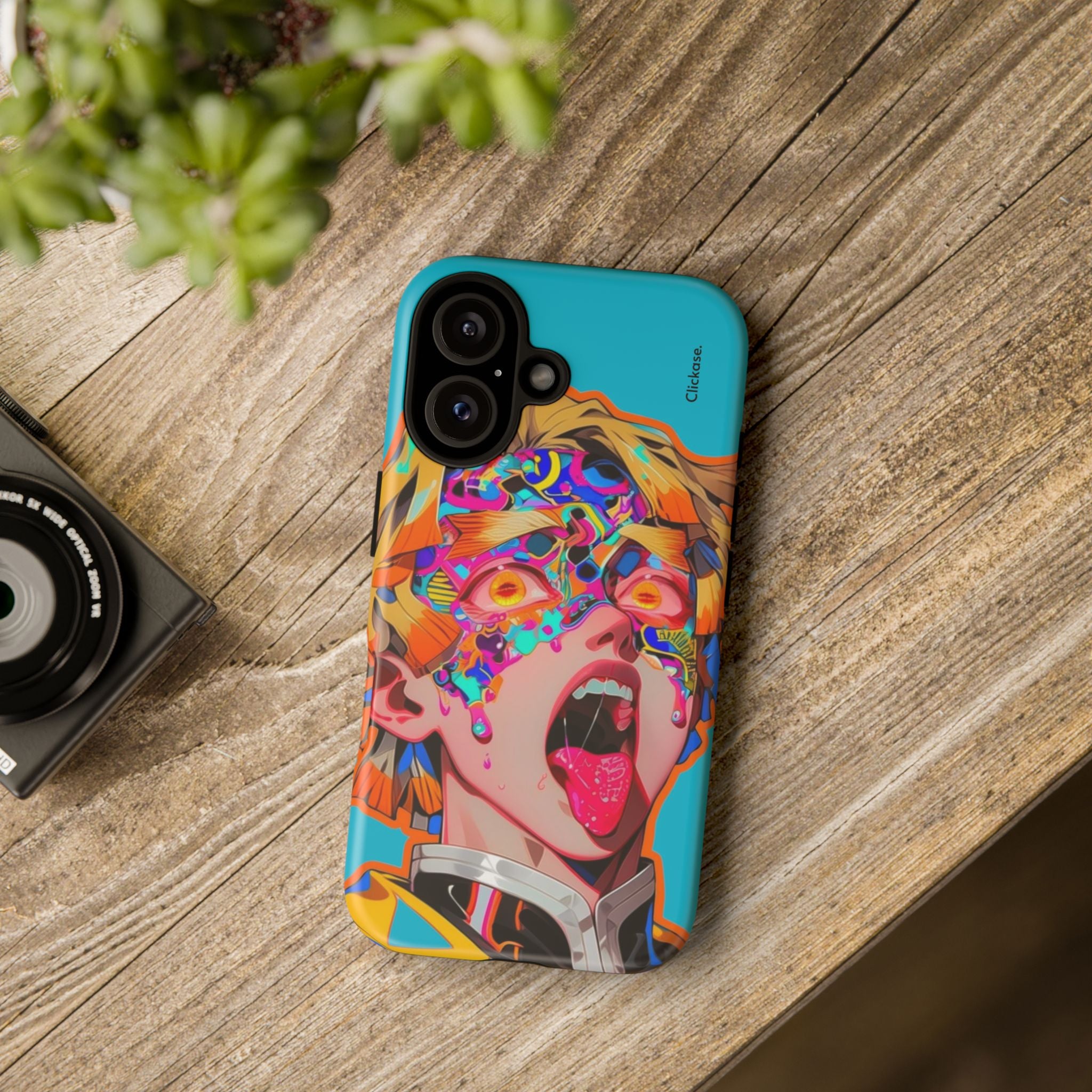 Zenitsu Agatsuma – Neon Thunder Pop Art Tough Phone Case by