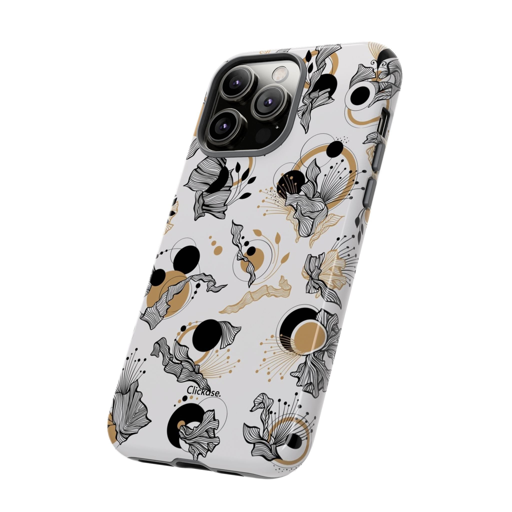 Abstract Floral Design Tough Phone Cases by