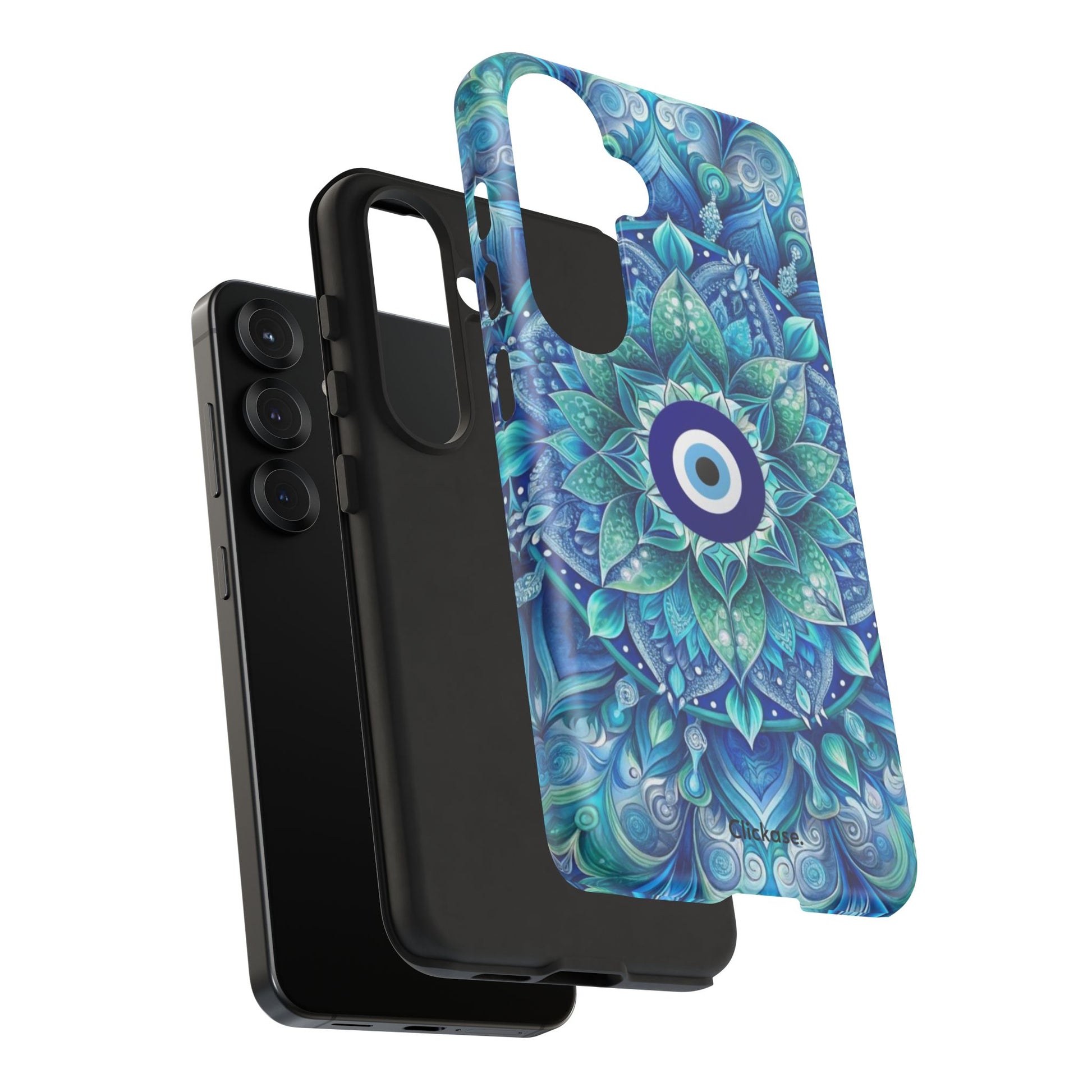 Mandala Design Blue Eye Pattern Tough Phone Case by