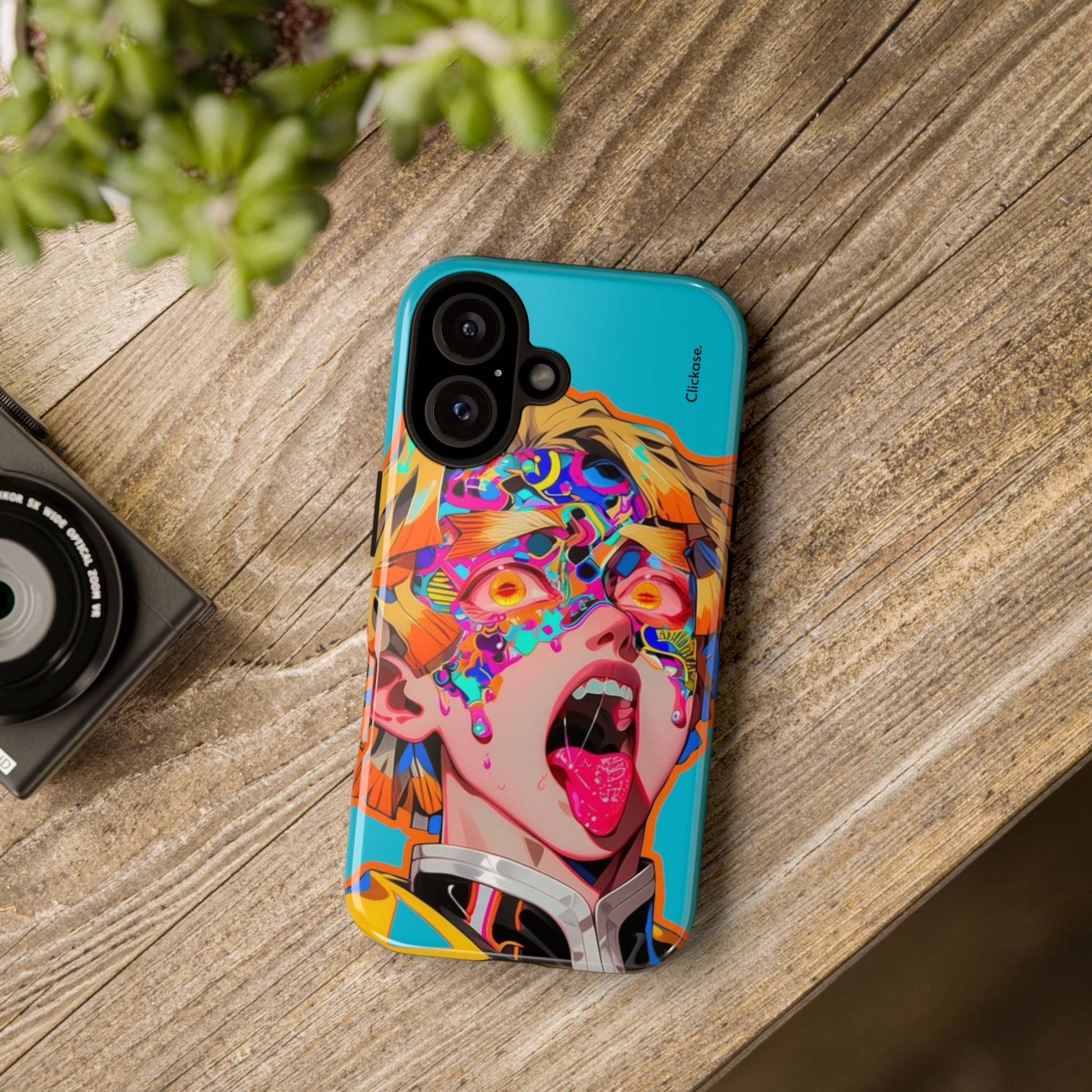 Zenitsu Agatsuma – Neon Thunder Pop Art Tough Phone Case by