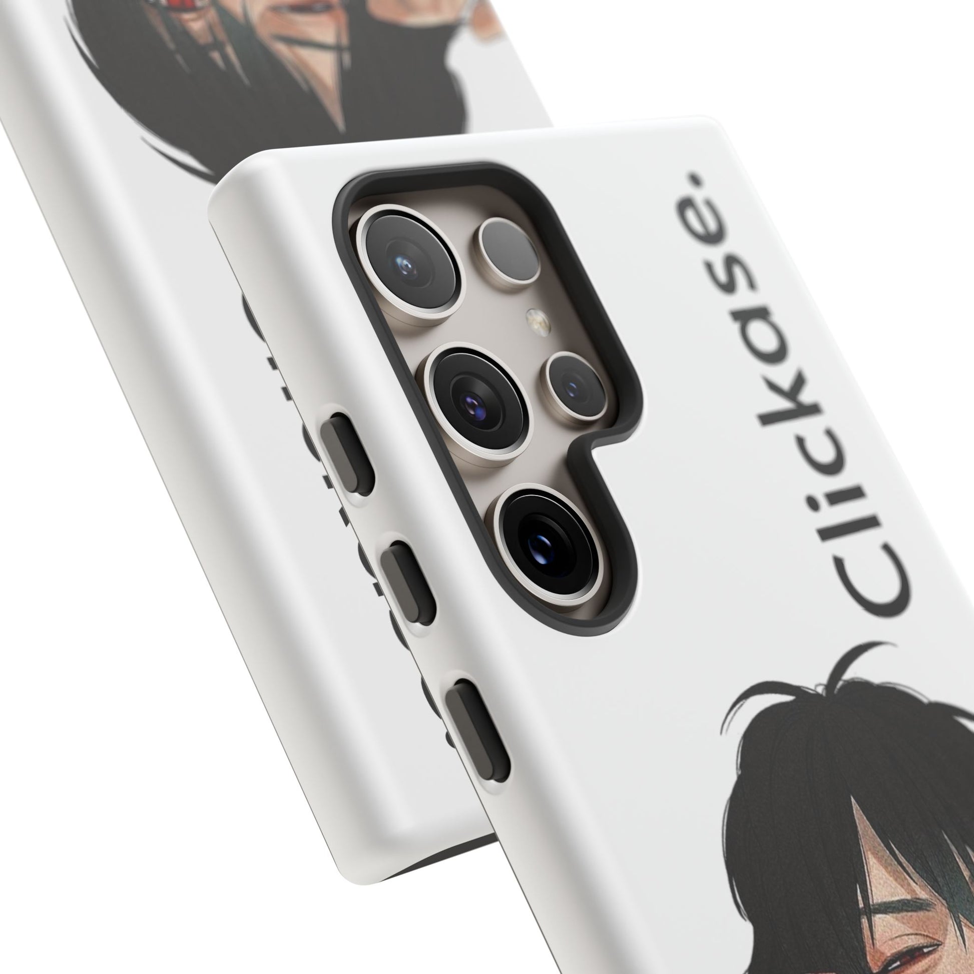 Edgy Anime Rebel Character - Tough Phone Case by