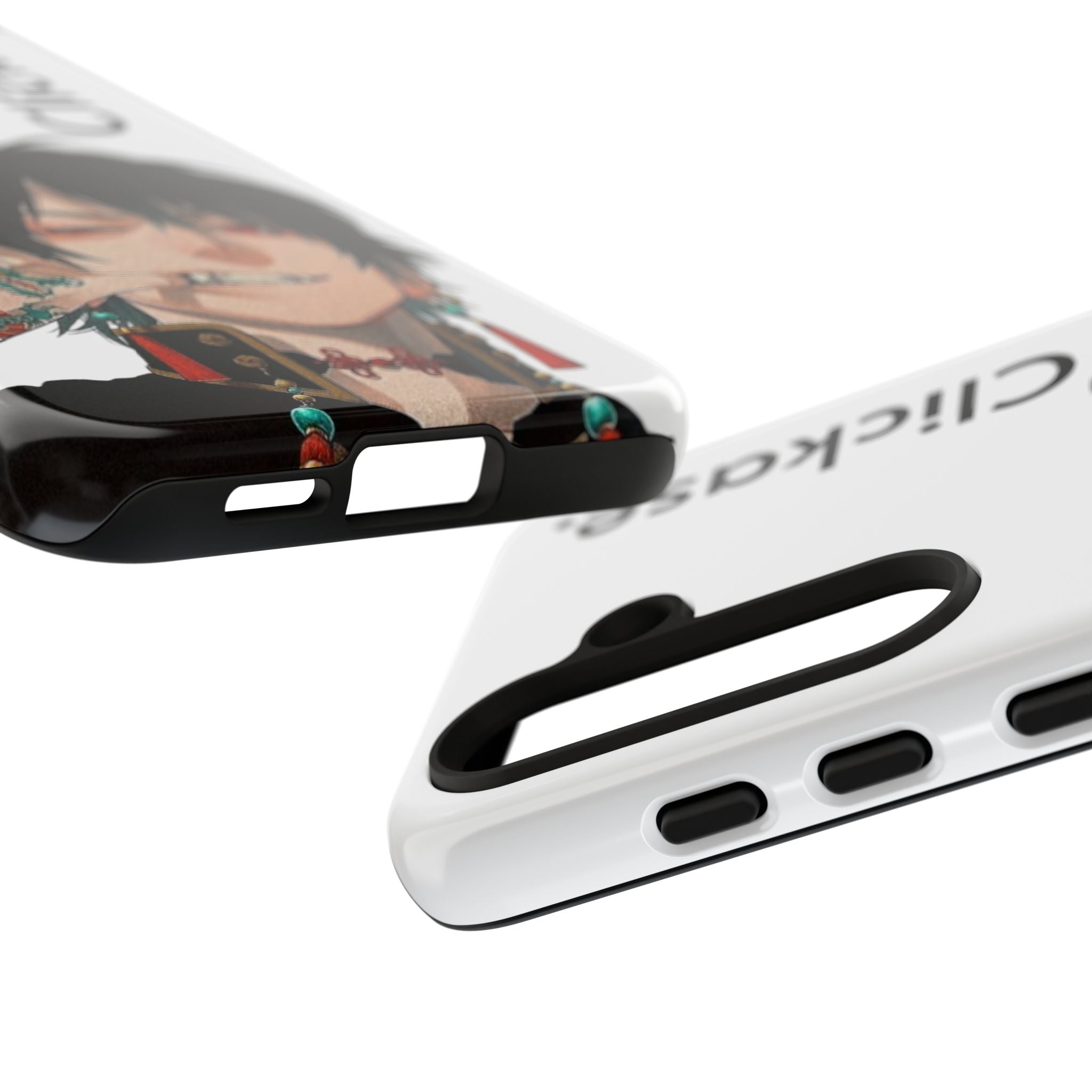 Edgy Anime Rebel Character - Tough Phone Case by