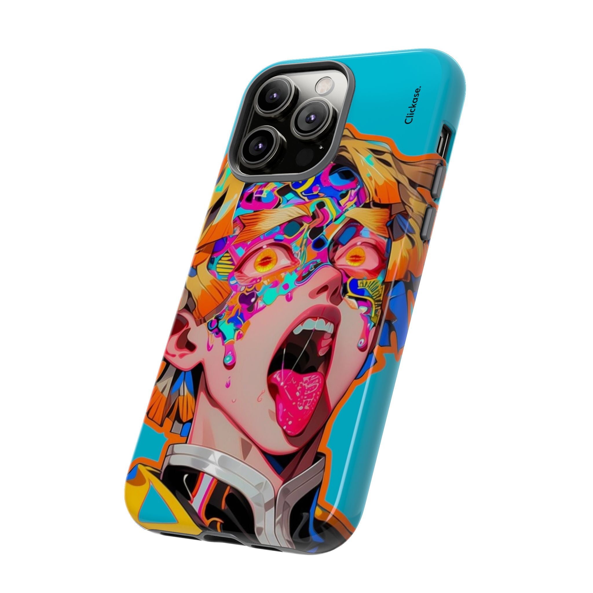 Zenitsu Agatsuma – Neon Thunder Pop Art Tough Phone Case by