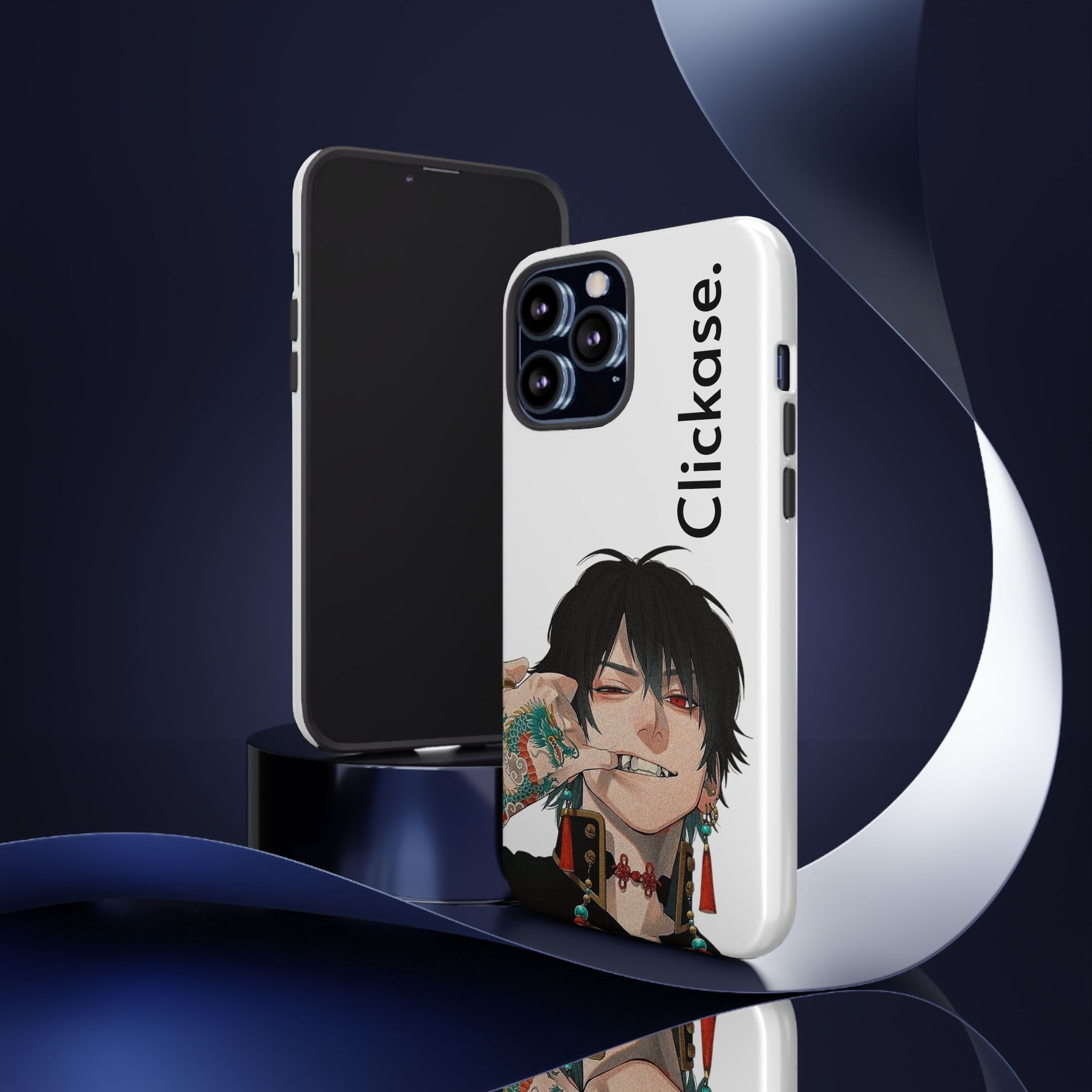 Edgy Anime Rebel Character - Tough Phone Case by