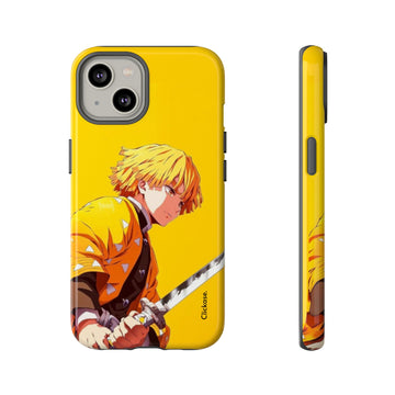 Zenitsu Agatsuma – Thunder Breathing Lightning Strike Tough Phone Case by