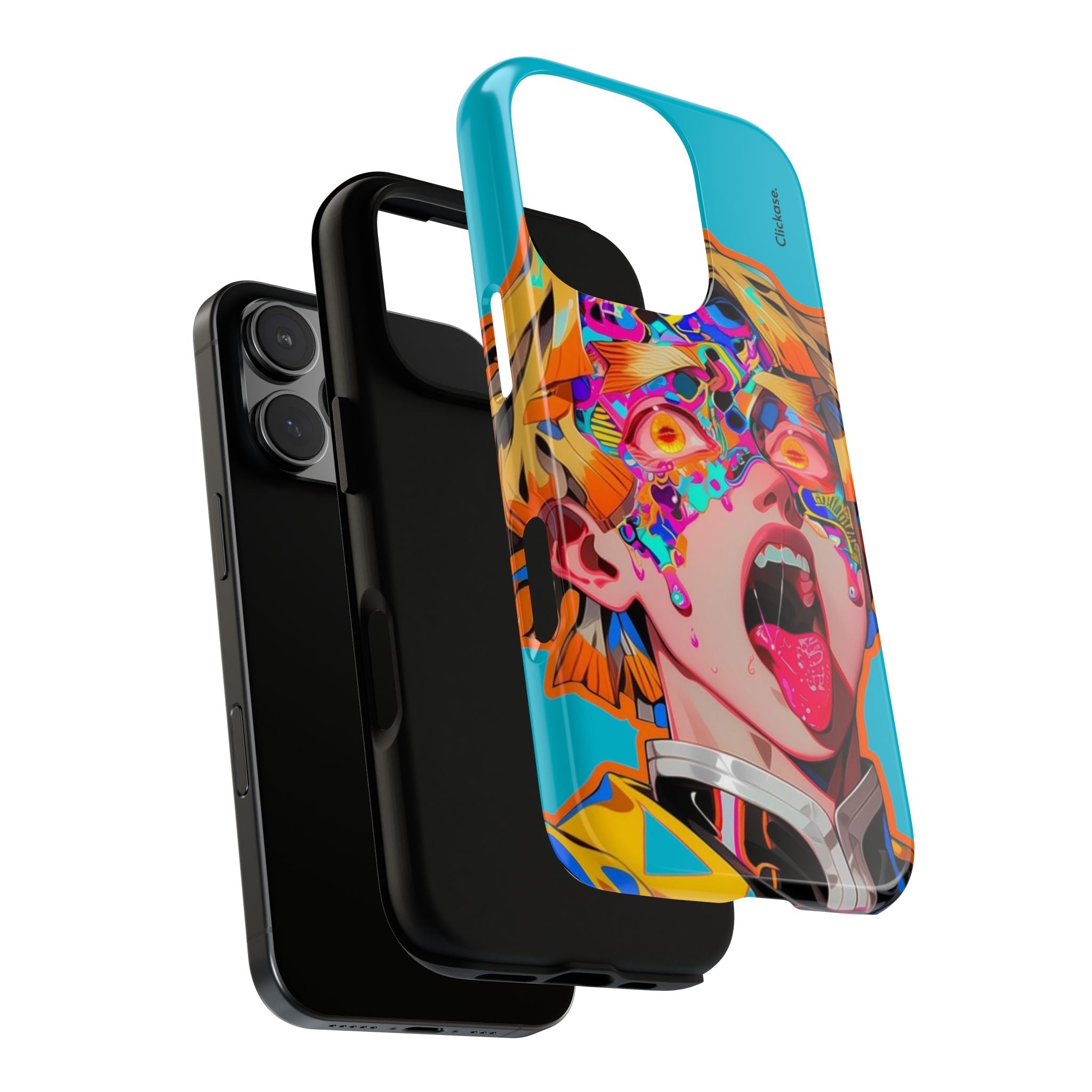 Zenitsu Agatsuma – Neon Thunder Pop Art Tough Phone Case by