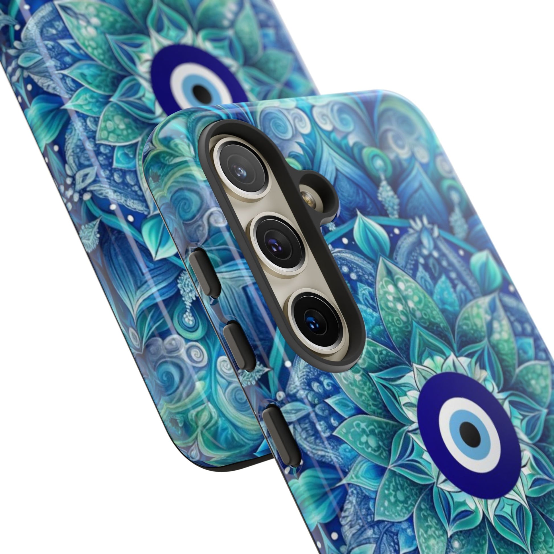 Mandala Design Blue Eye Pattern Tough Phone Case by