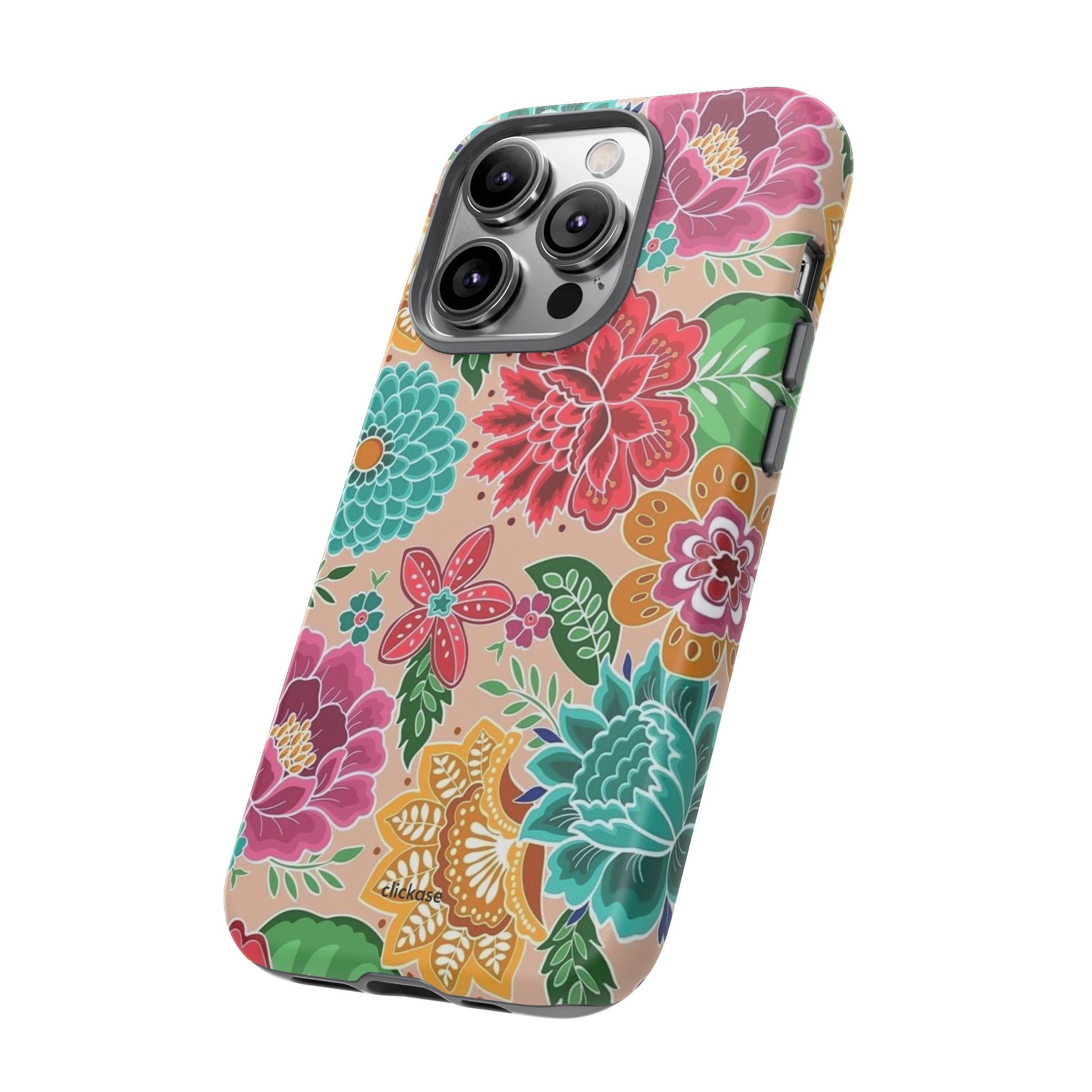 Cute Floral Design Tough Phone Case by