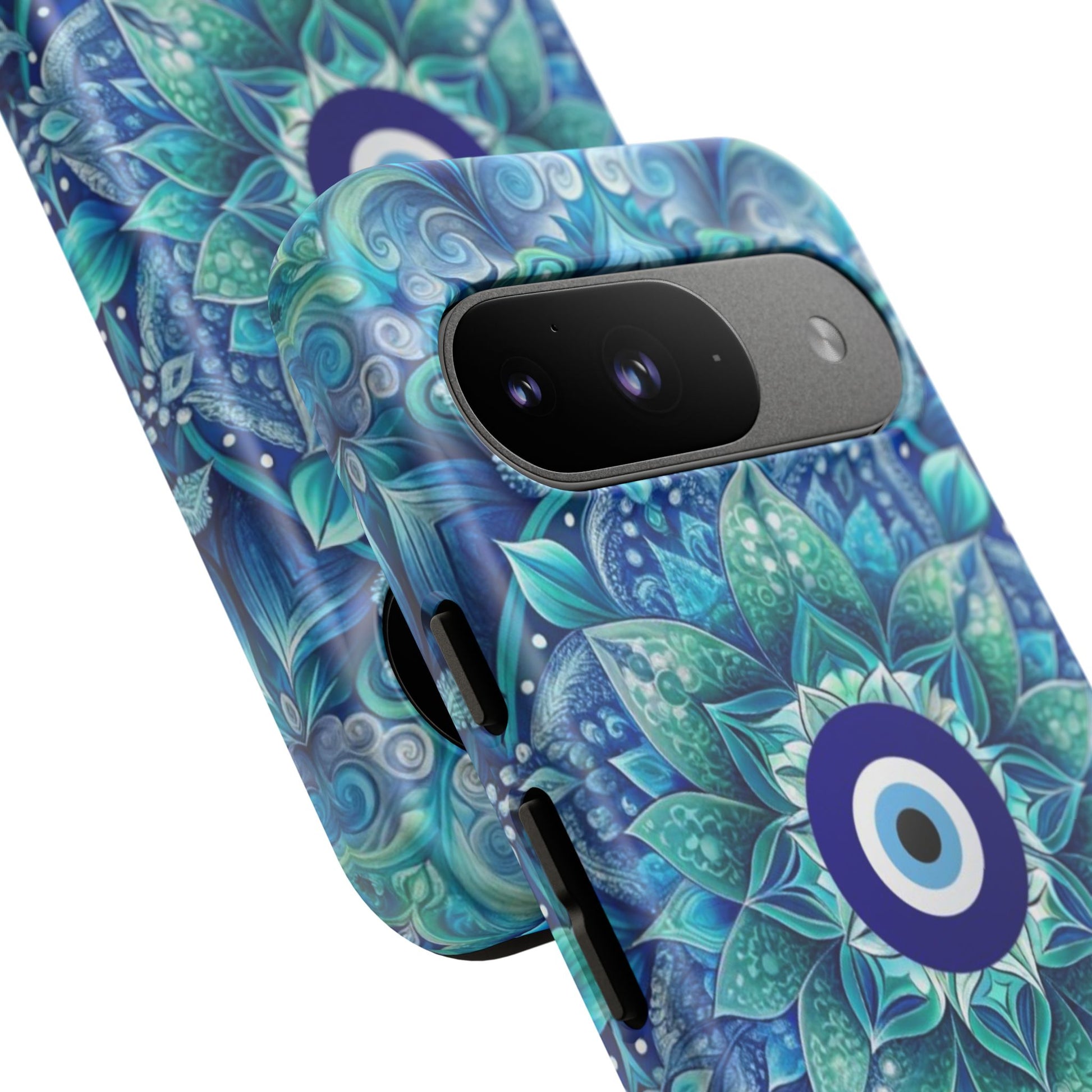 Mandala Design Blue Eye Pattern Tough Phone Case by