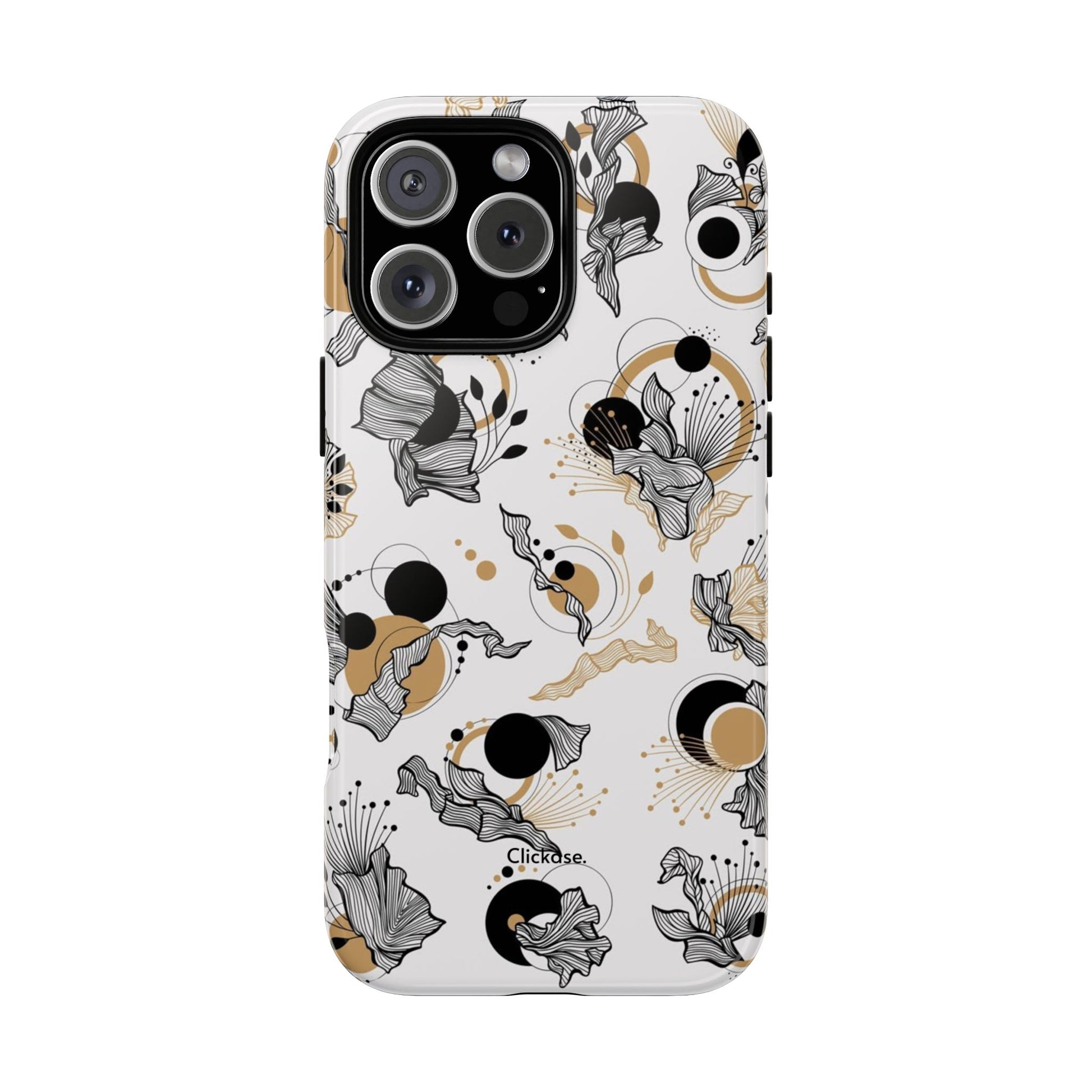 Abstract Floral Design Tough Phone Cases by