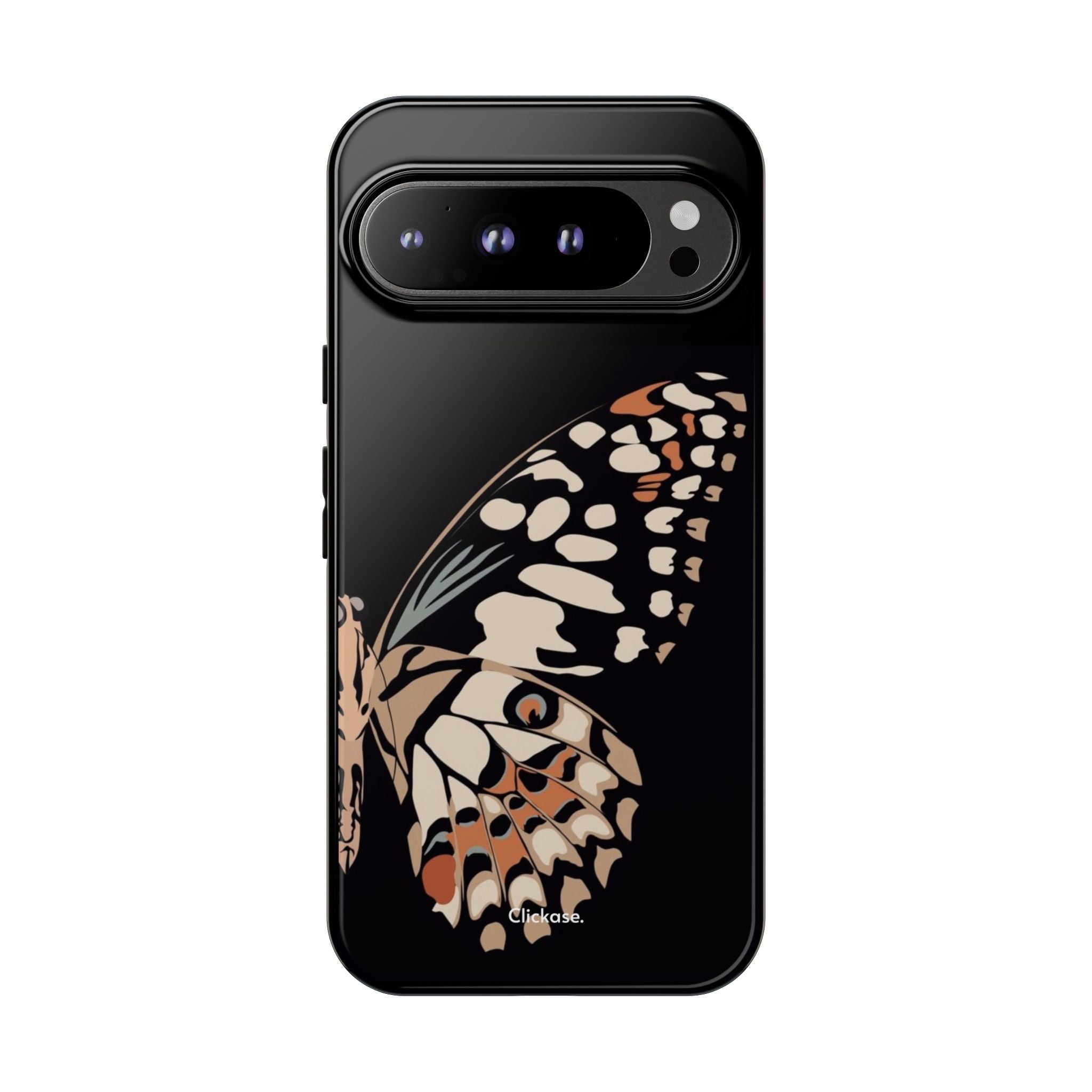 Butterfly Black Tough Phone Case by
