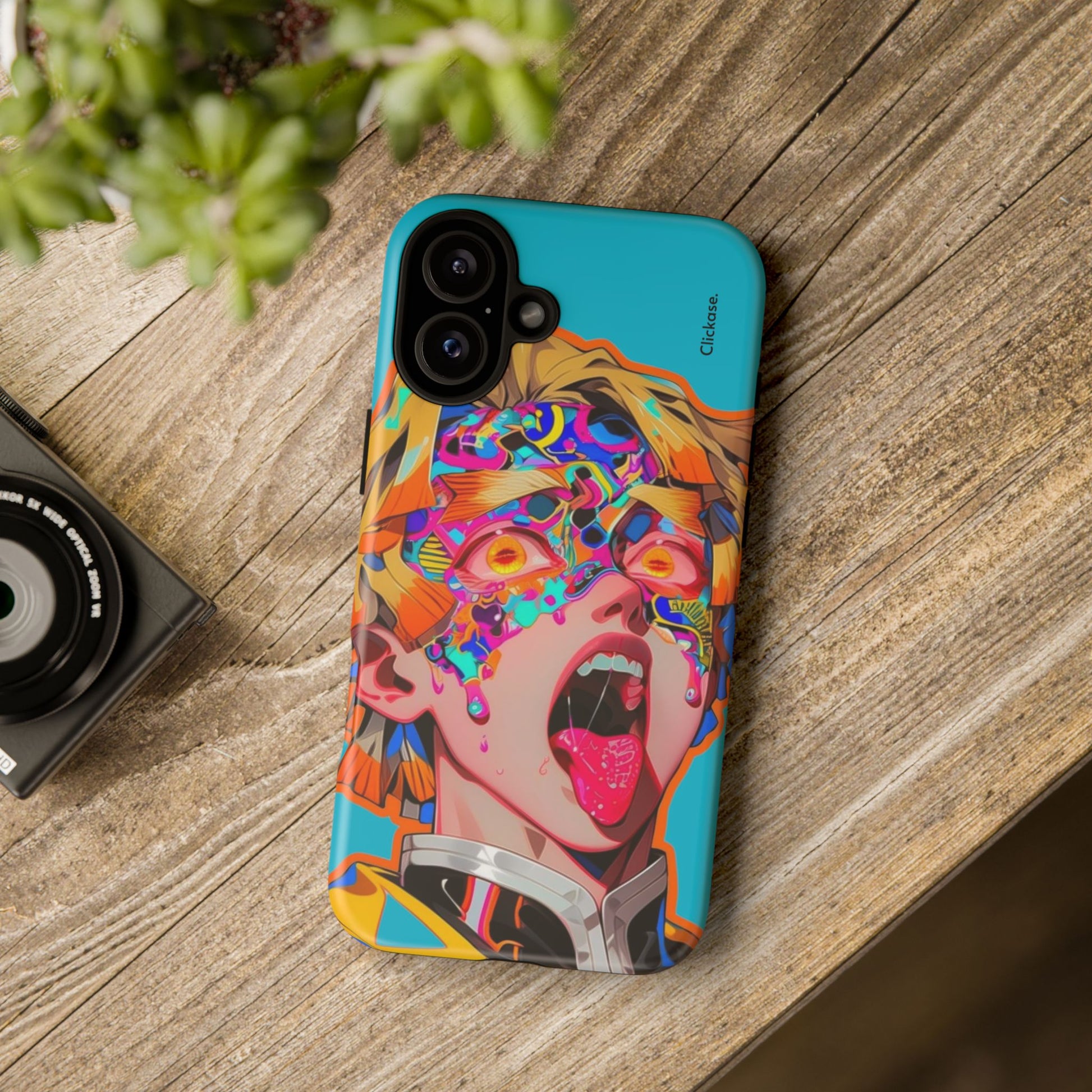 Zenitsu Agatsuma – Neon Thunder Pop Art Tough Phone Case by