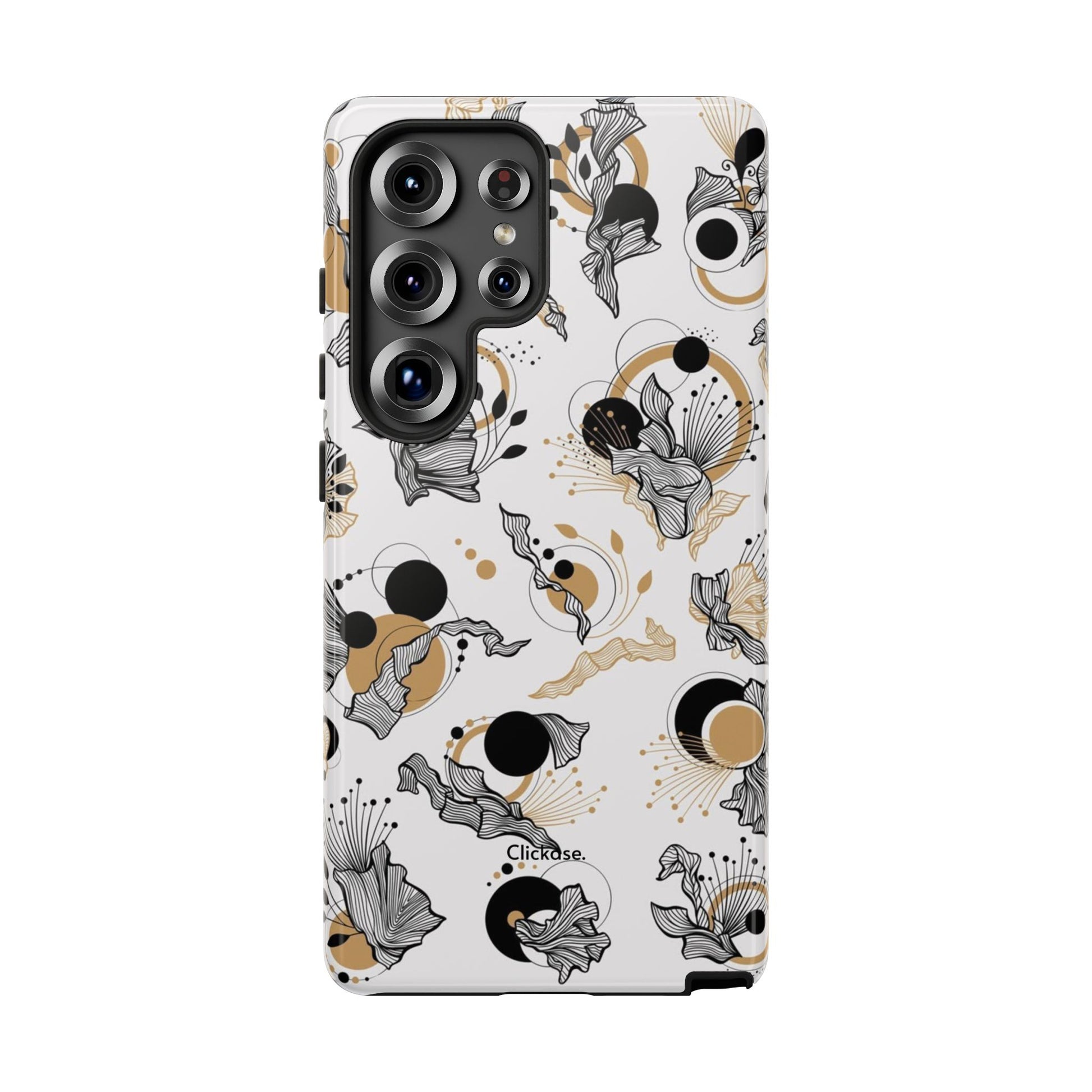 Abstract Floral Design Tough Phone Cases by