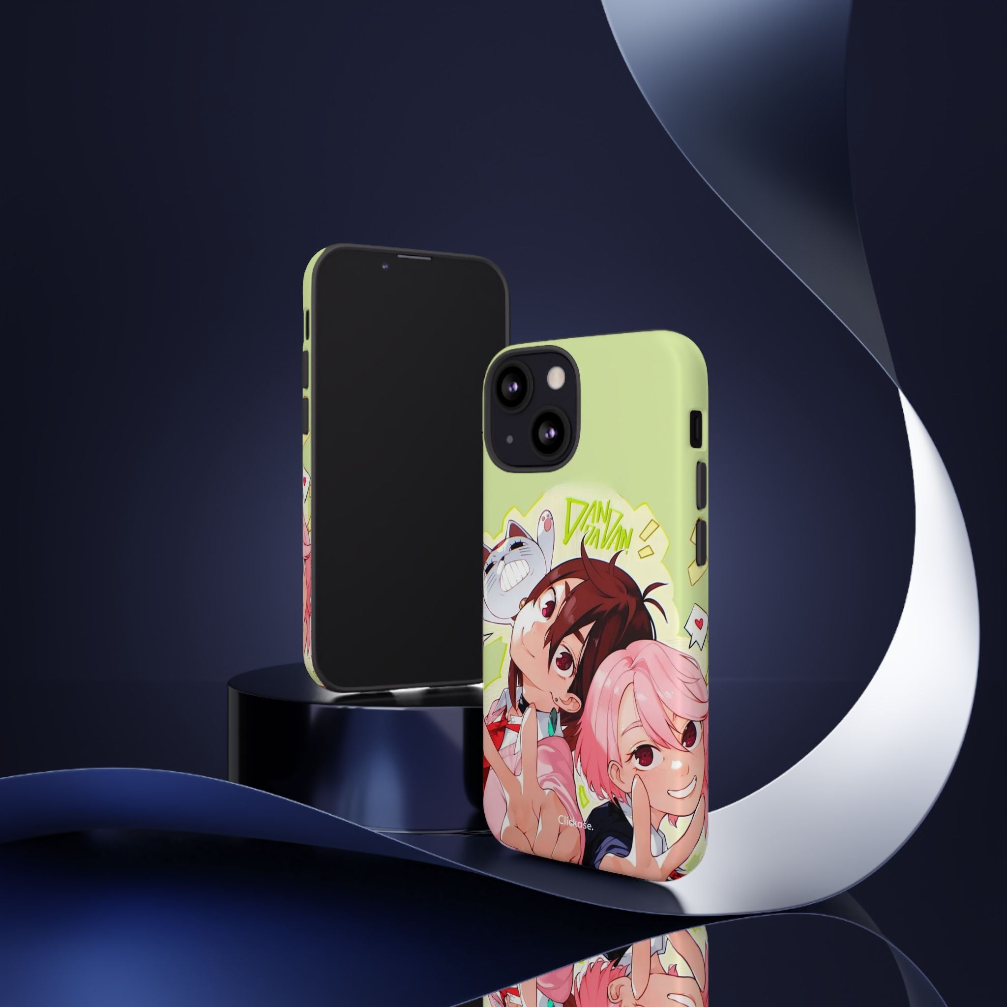 Momo & Aira - Dan Da Dan Tough Phone CasePhone CaseClickase®Momo & Aira